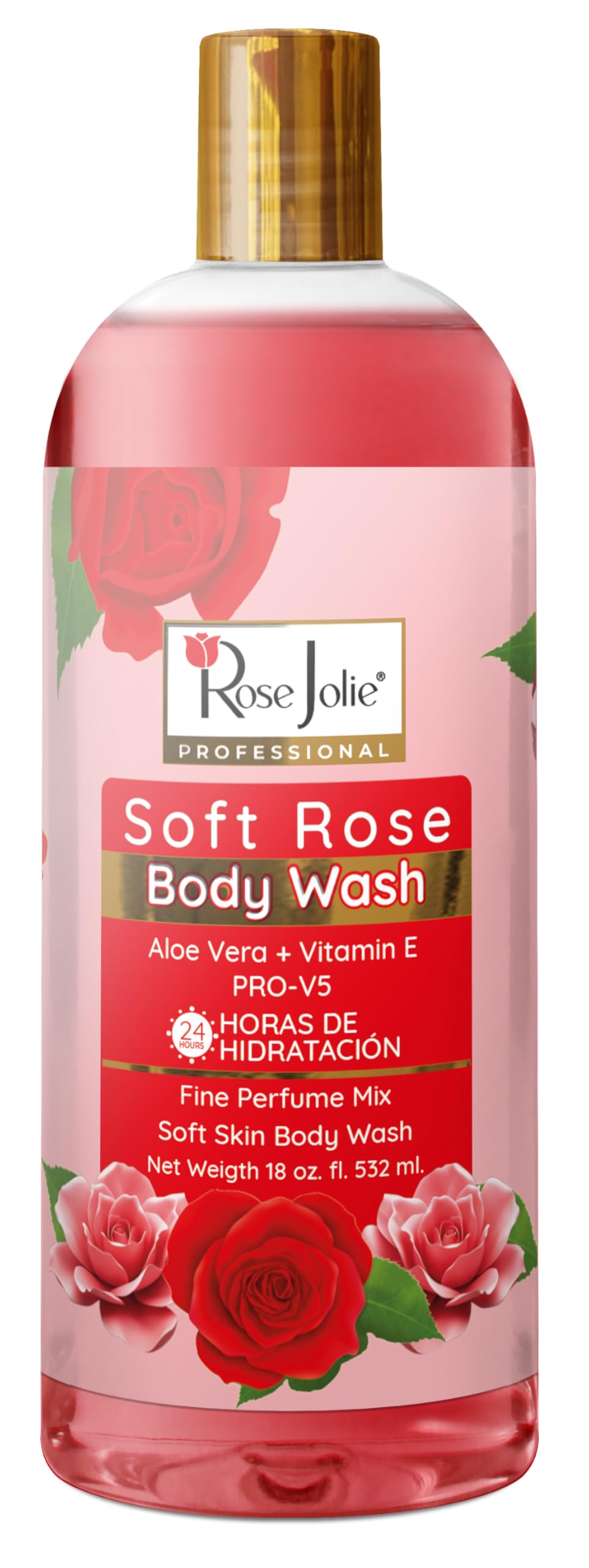 Rose Jolie Bdy Wsh Soft Rose 18