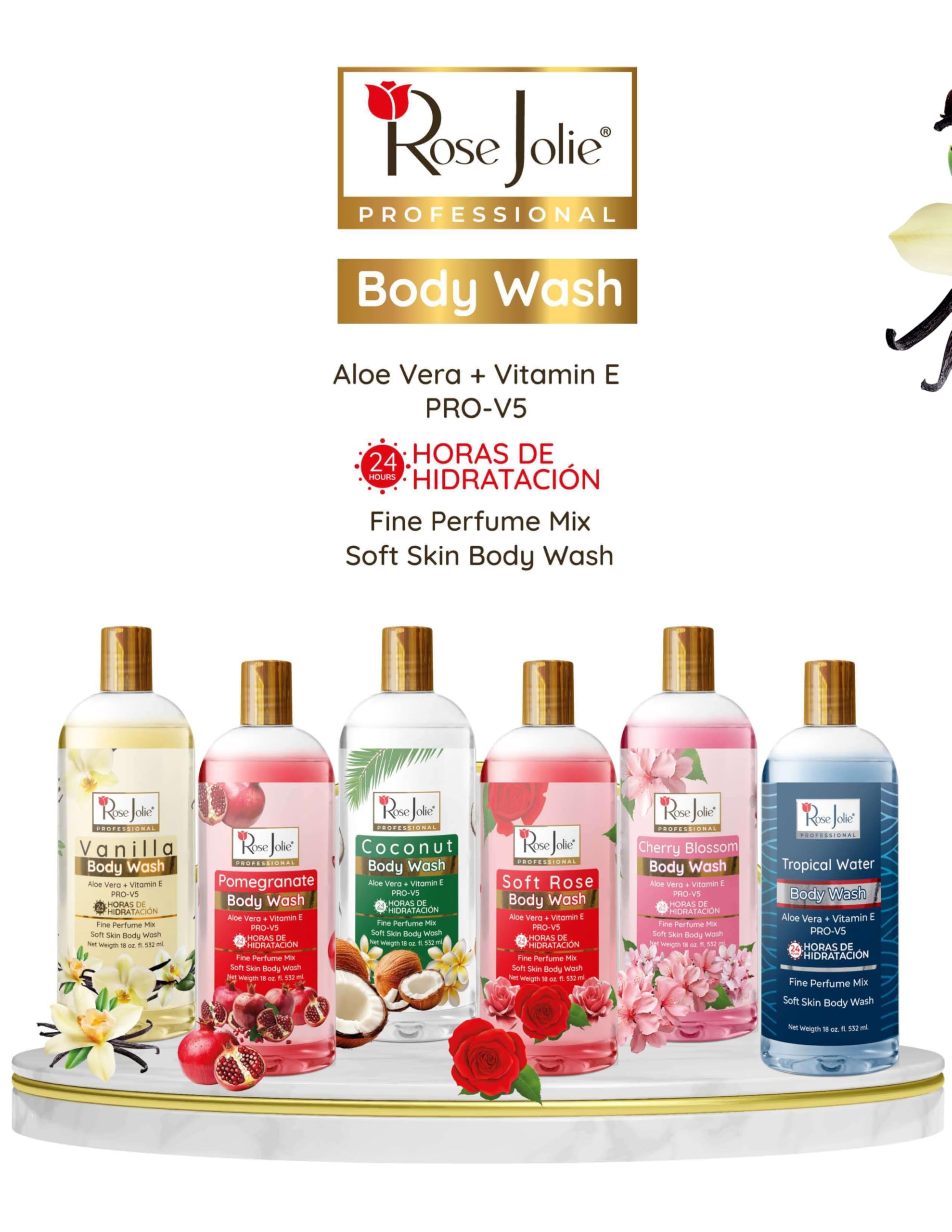 Rose Jolie Bdy Wsh Vanilla 18 - Thumbnail 2