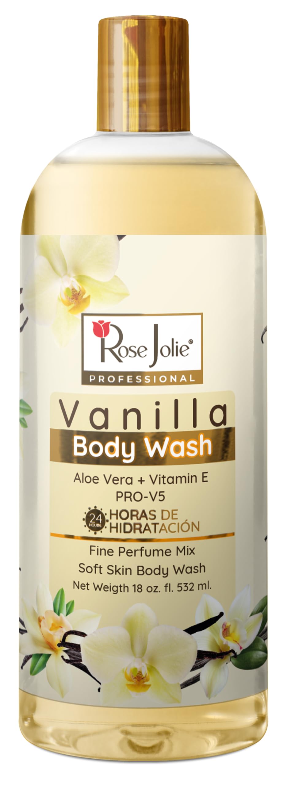 Rose Jolie Bdy Wsh Vanilla 18