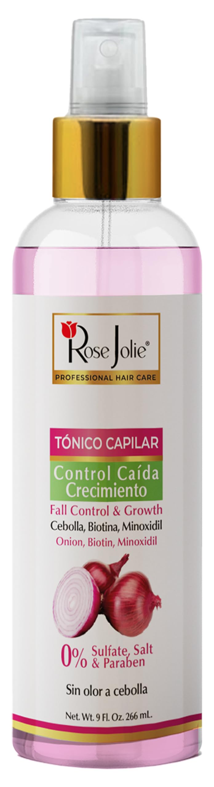 Rose Jolie Onion Biotin Hair Tonic | Fall Control Growth Support | Strengthens
