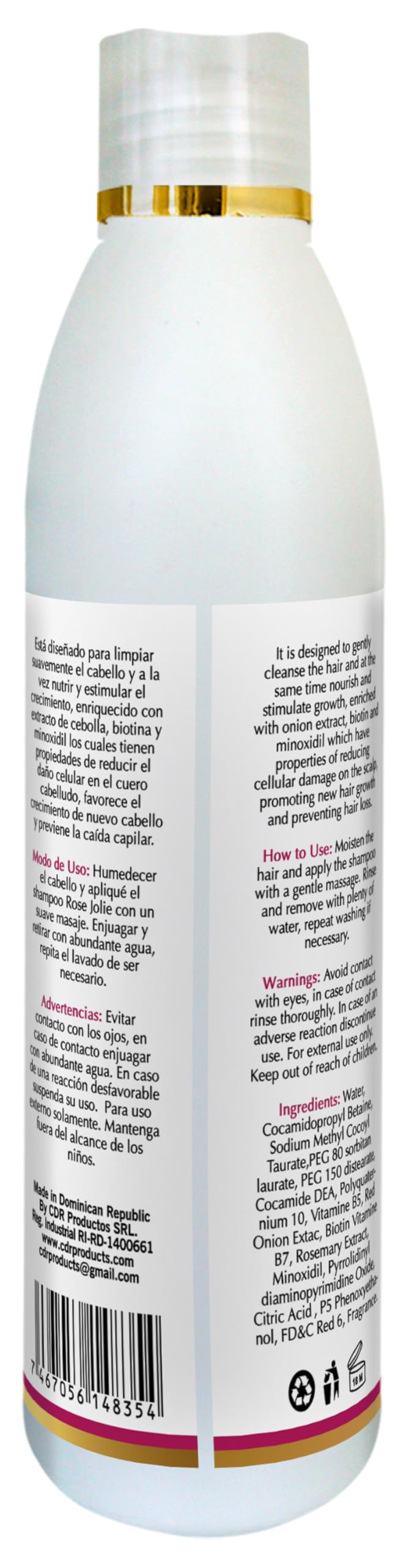 Rose Jolie Onion Shamp 17 oz - Thumbnail 2