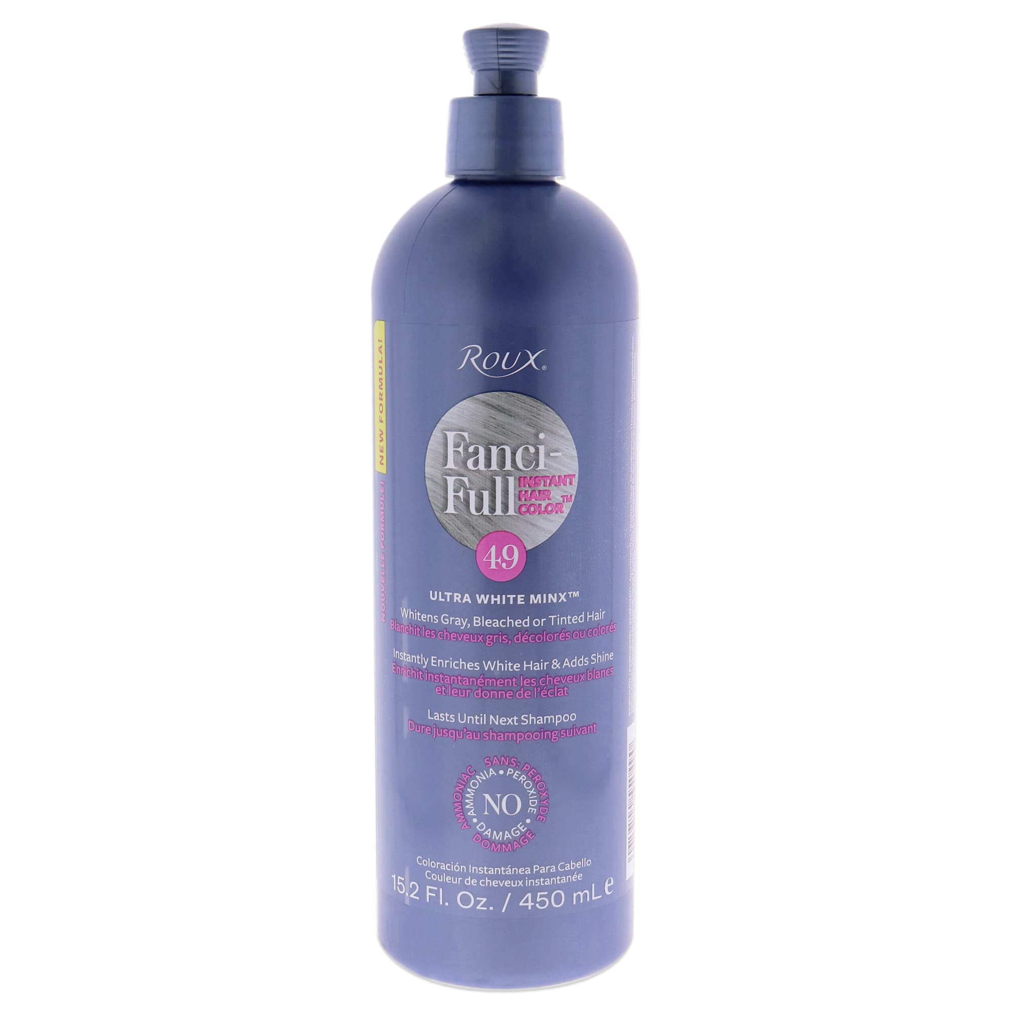 Roux Fanci Full Temporary Color Rinse 49 Ultra White Minx 15.2 oz