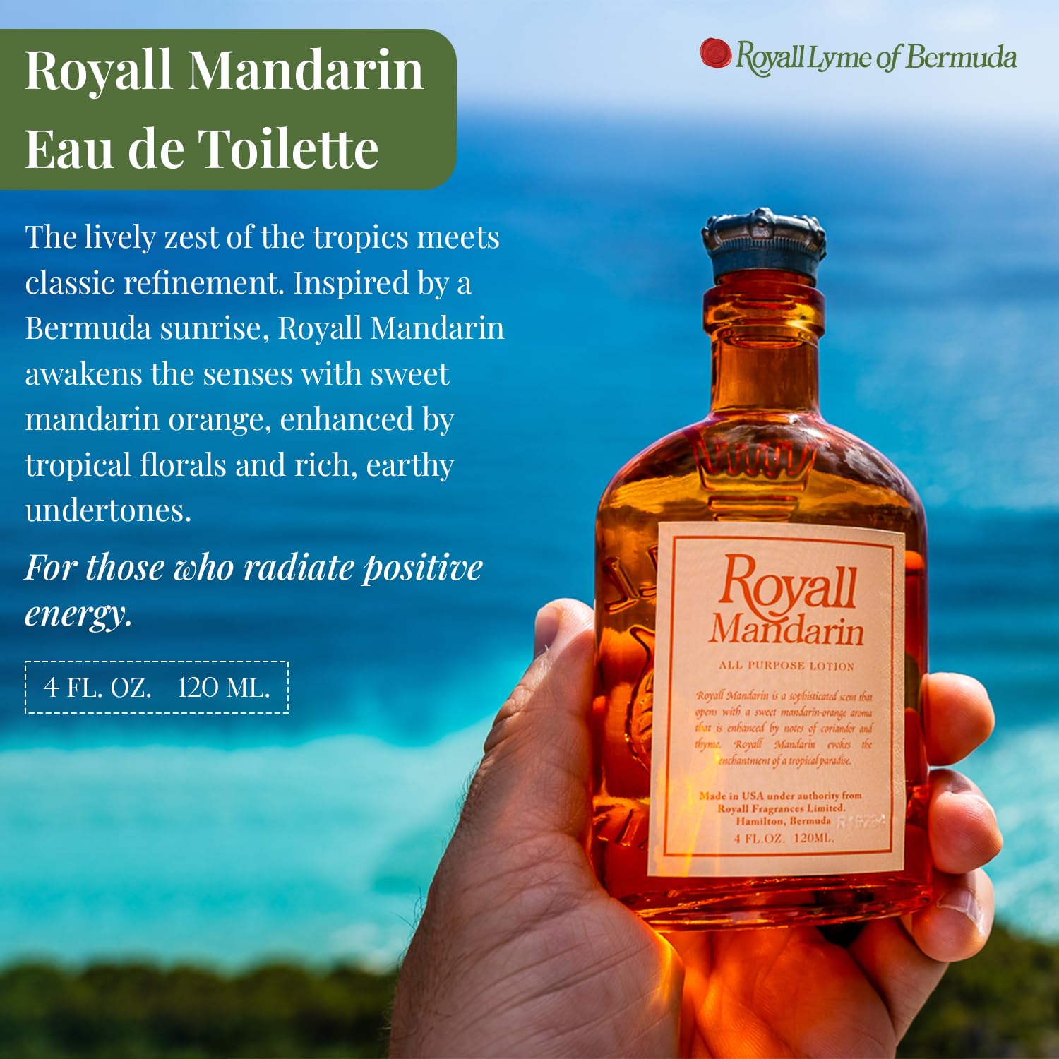 Royall Mandarin Heritage Bright Citrus For Men EDT 4 oz - Thumbnail 2