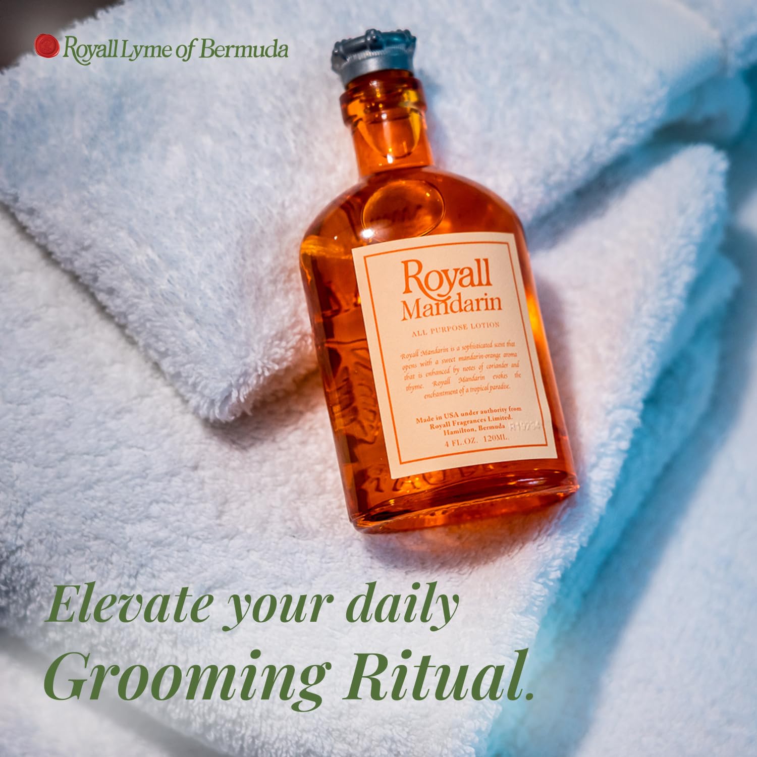 Royall Mandarin Heritage Bright Citrus For Men EDT 4 oz - Thumbnail 3