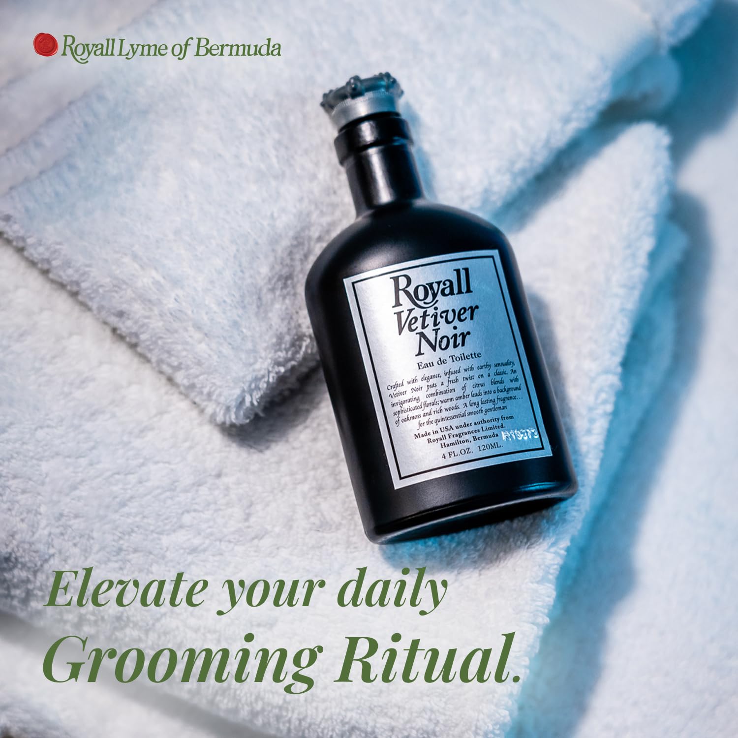 Royall Vetiver Noir Vetiver Amber For Men EDT 4 oz - Thumbnail 3