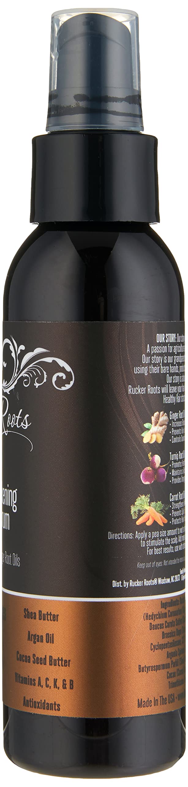 Rucker Roots Anti Frizz Silkening Growth Serum 4fl.oz. All Hair Types Promotes - Thumbnail 3
