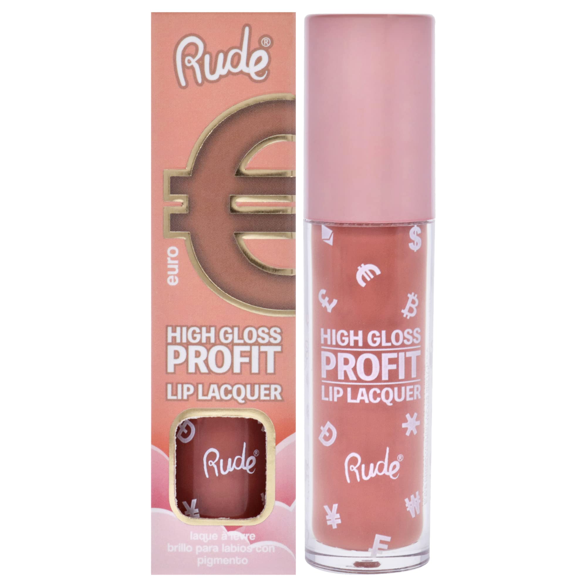 (4-pack) Rude Cosmetics High Gloss Profit Lip Lacquer Assorted