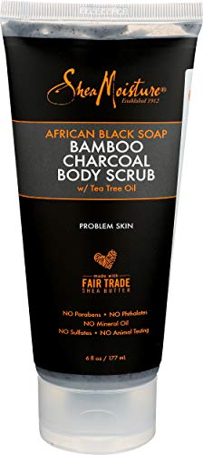 Sheamoisture Body Scrub African Black Soap Charcoal 6 oz - Thumbnail 2