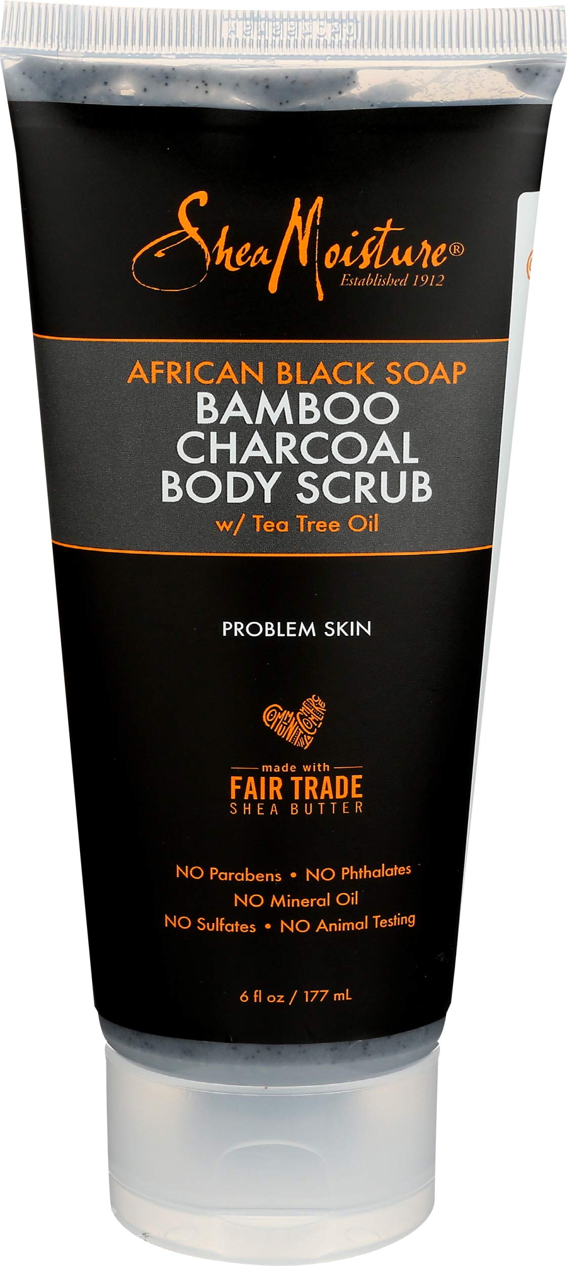 Sheamoisture Body Scrub African Black Soap Charcoal 6 oz