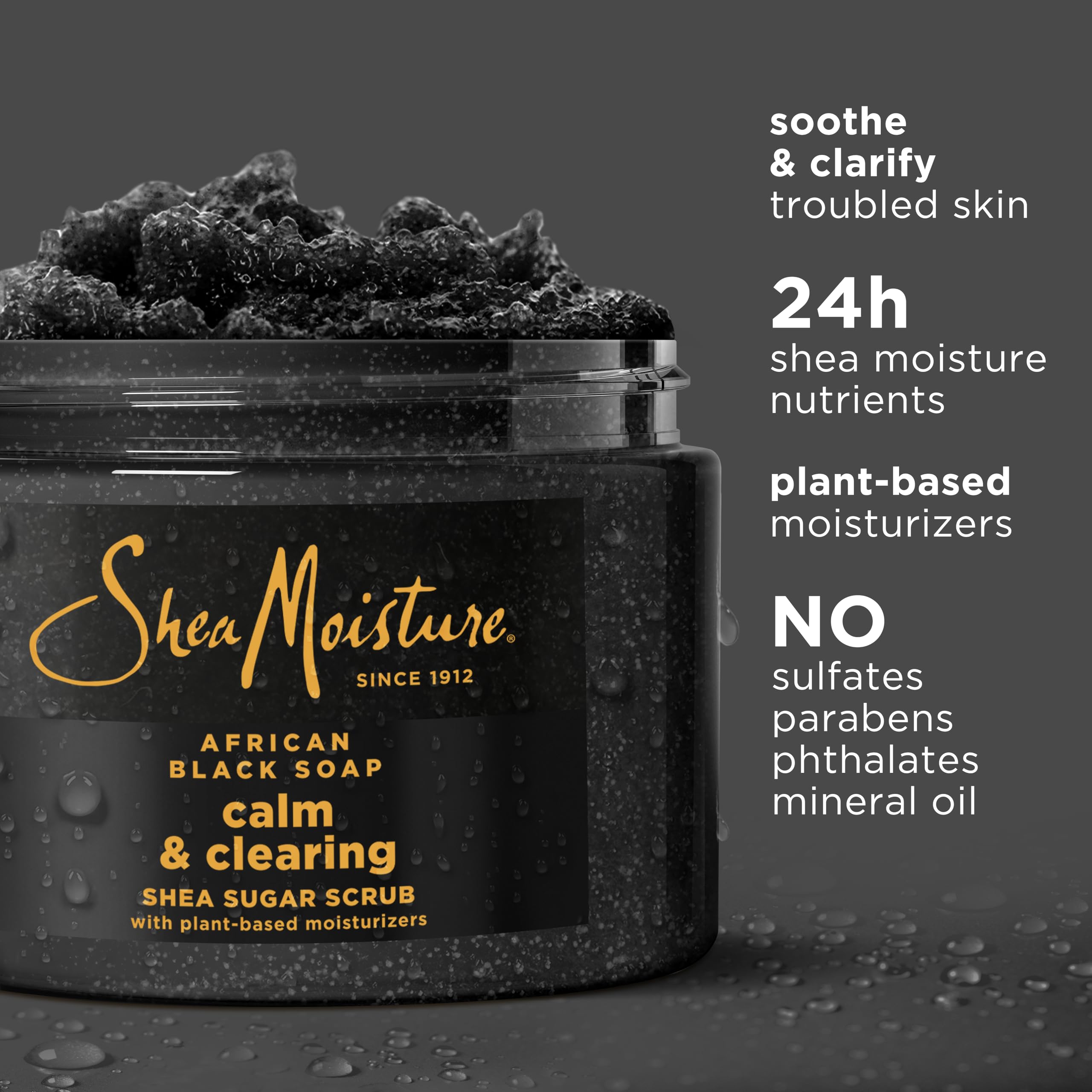 Sheamoisture Sugar Body Scrub African Black Soap for Healthy Glowing Skin - Thumbnail 3