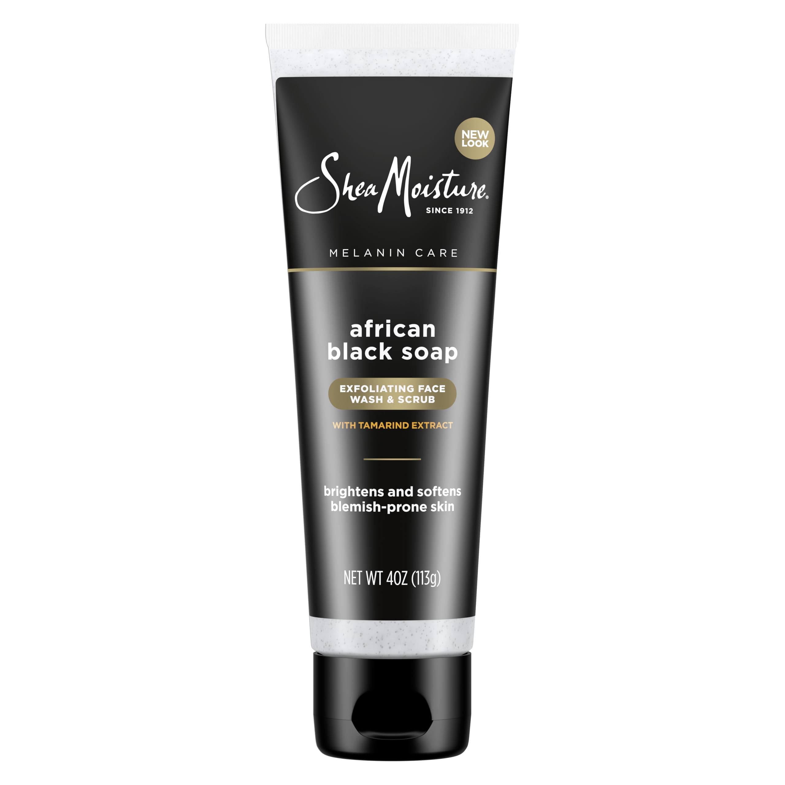 Sheamoisture African Black Soap Clarifying Facial Wash Scrub 4 oz