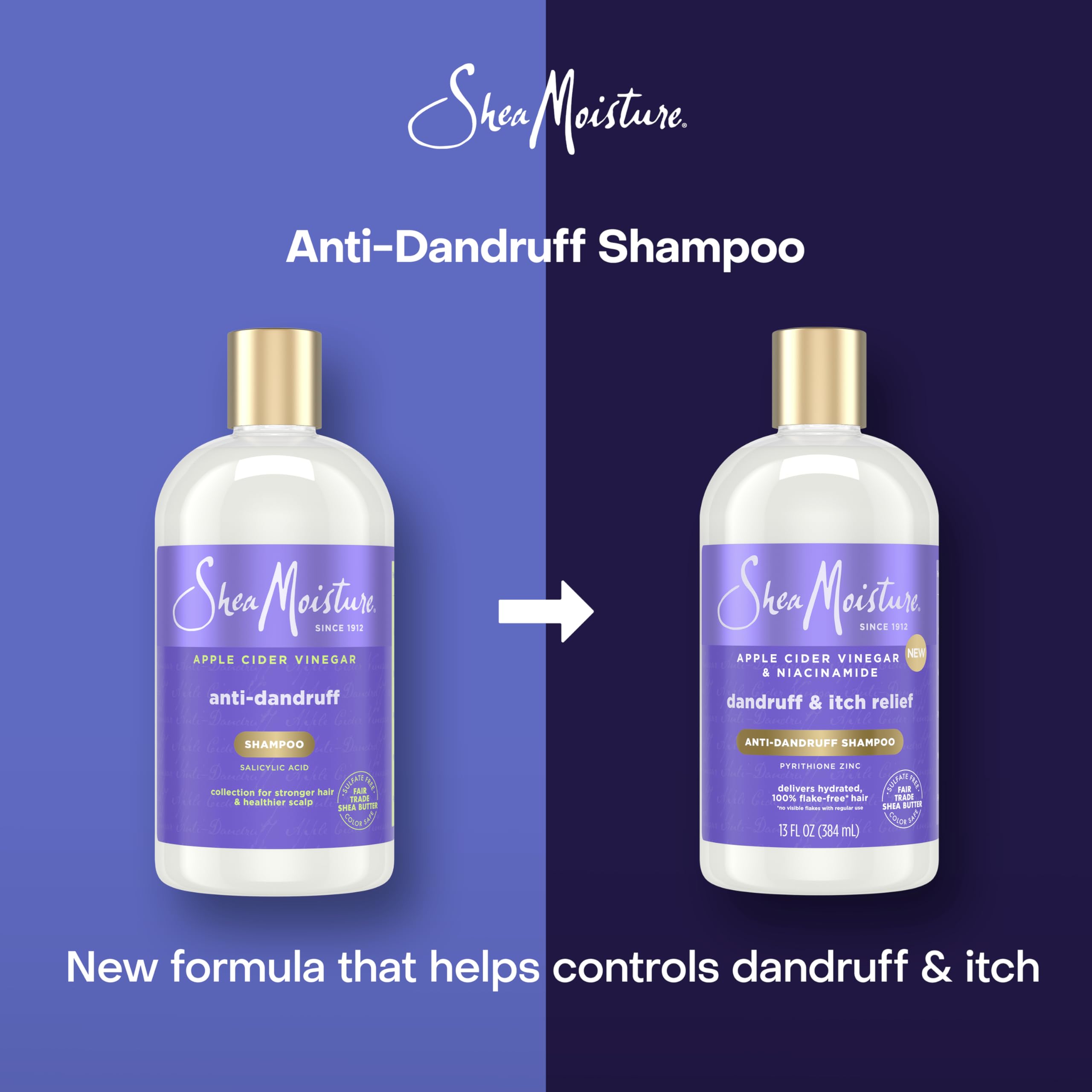 Sheamoisture Anti Dandruff Shampoo Apple Cider Vinegar Salicylic Acid 13 Fl Oz - Thumbnail 3