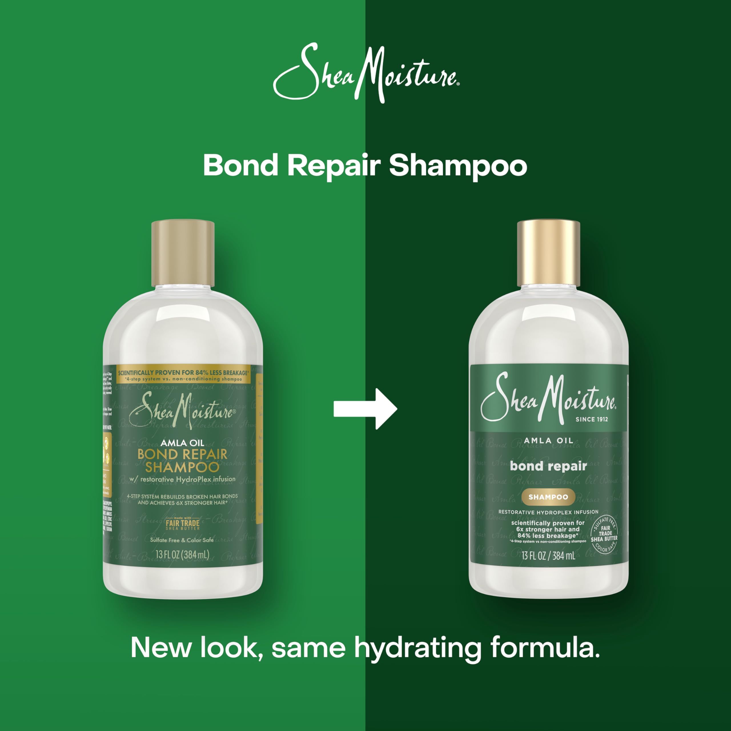 Shea Moisture Bond Repair Shampoo Amla Oil Deeply Cleanses and Removes Build Up - Thumbnail 3