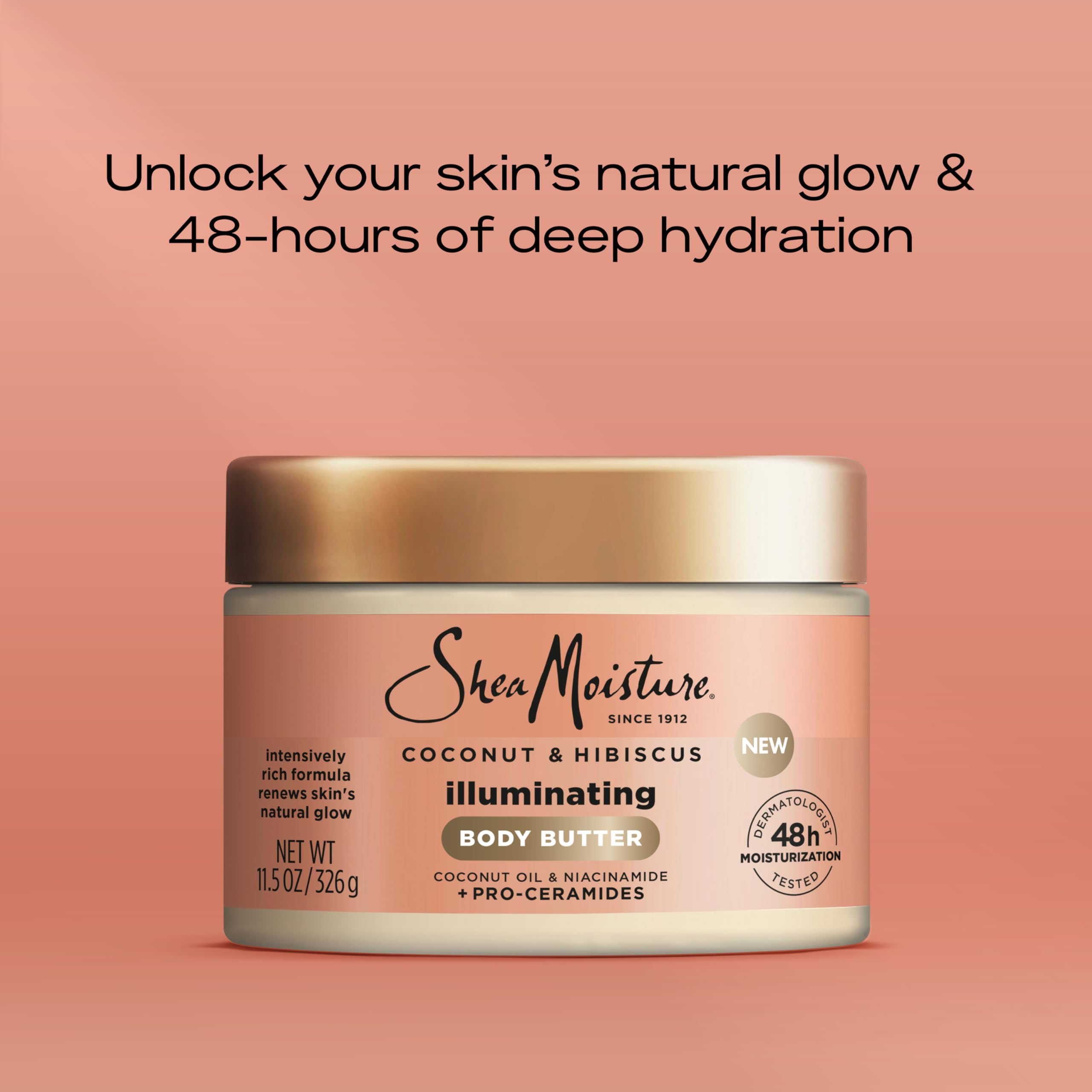 Sheamoisture Illuminating Body Butter With Coconut Hibiscus Niacinamide and Pro - Thumbnail 3