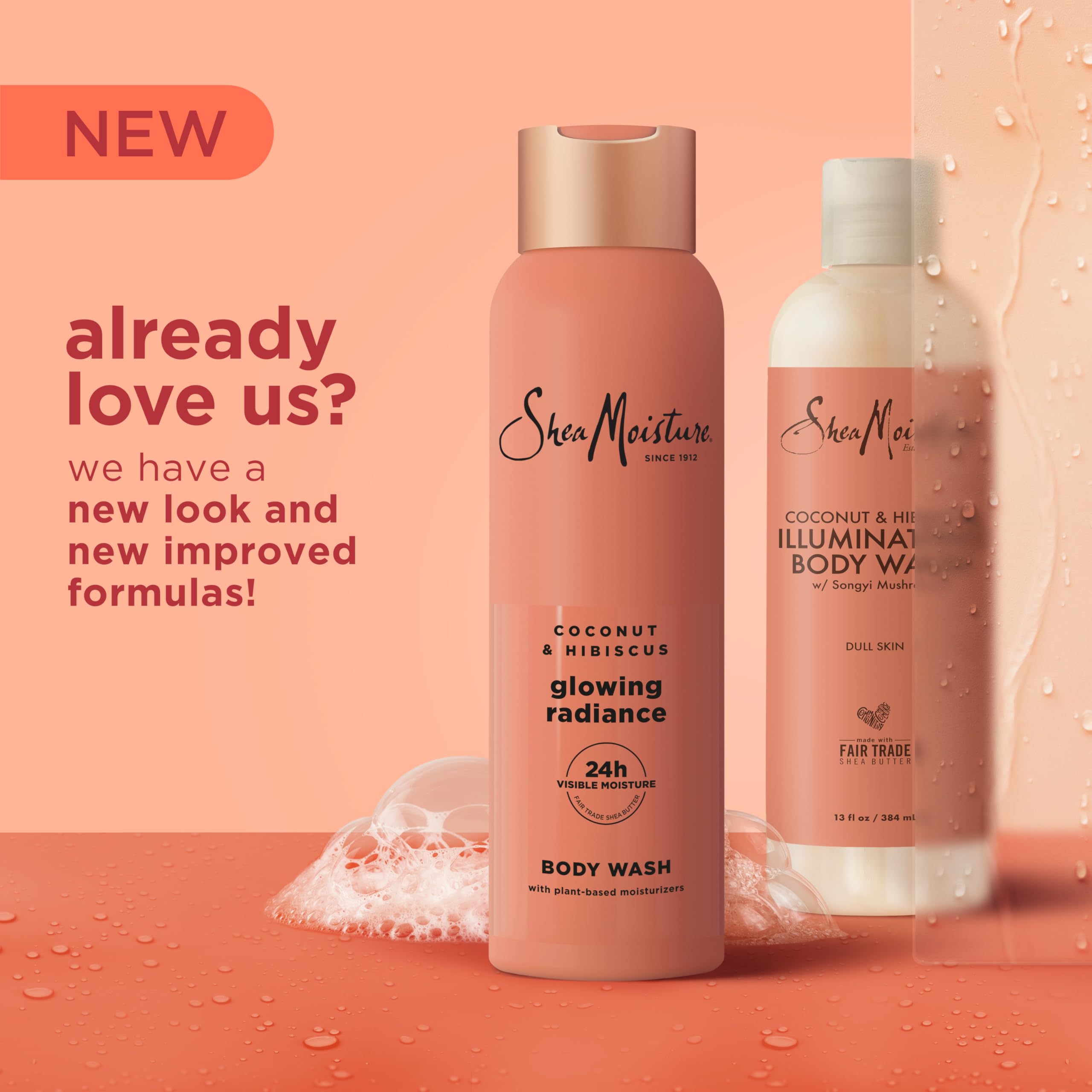 Sheamoisture Coconut Hibiscus Body Wash Glowing Radiance Glowing Radiance Body - Thumbnail 2