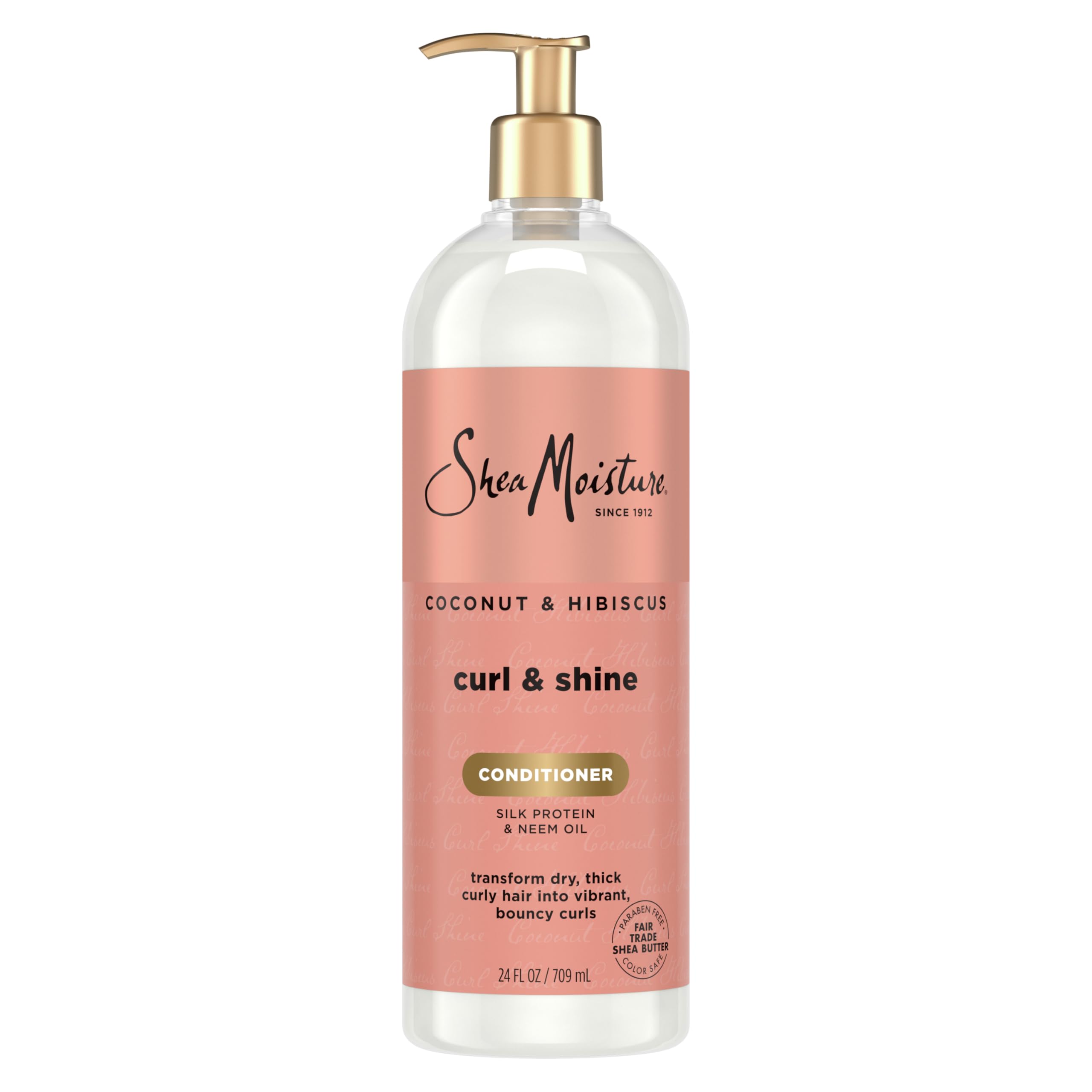 Shea Moisture Curl Shine Conditioner Coconut Hibiscus for Thick Curly Hair To
