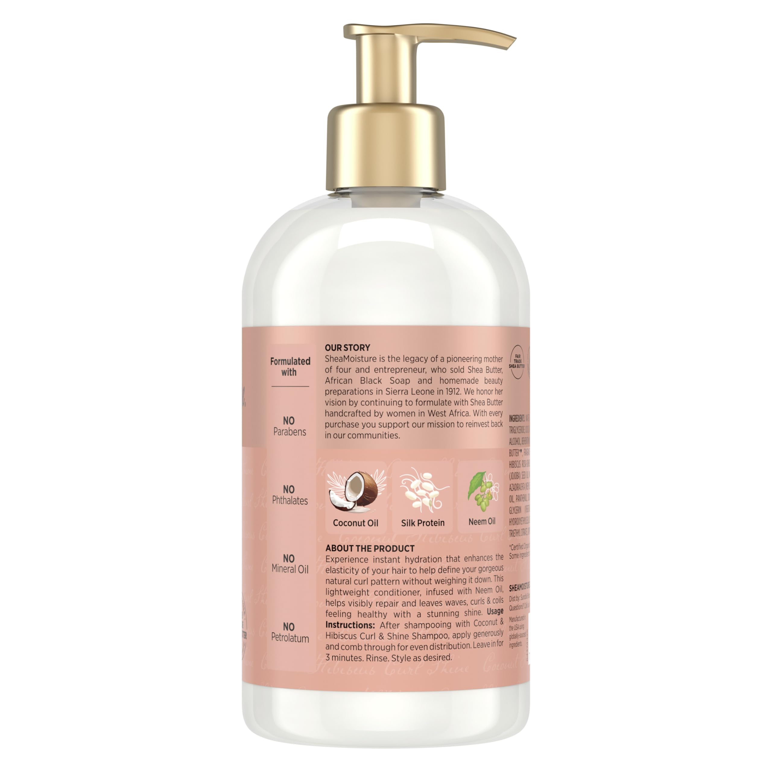 Sheamoisture Curl Shine Conditioner Coconut Hibiscus 13 Fl Oz - Thumbnail 2