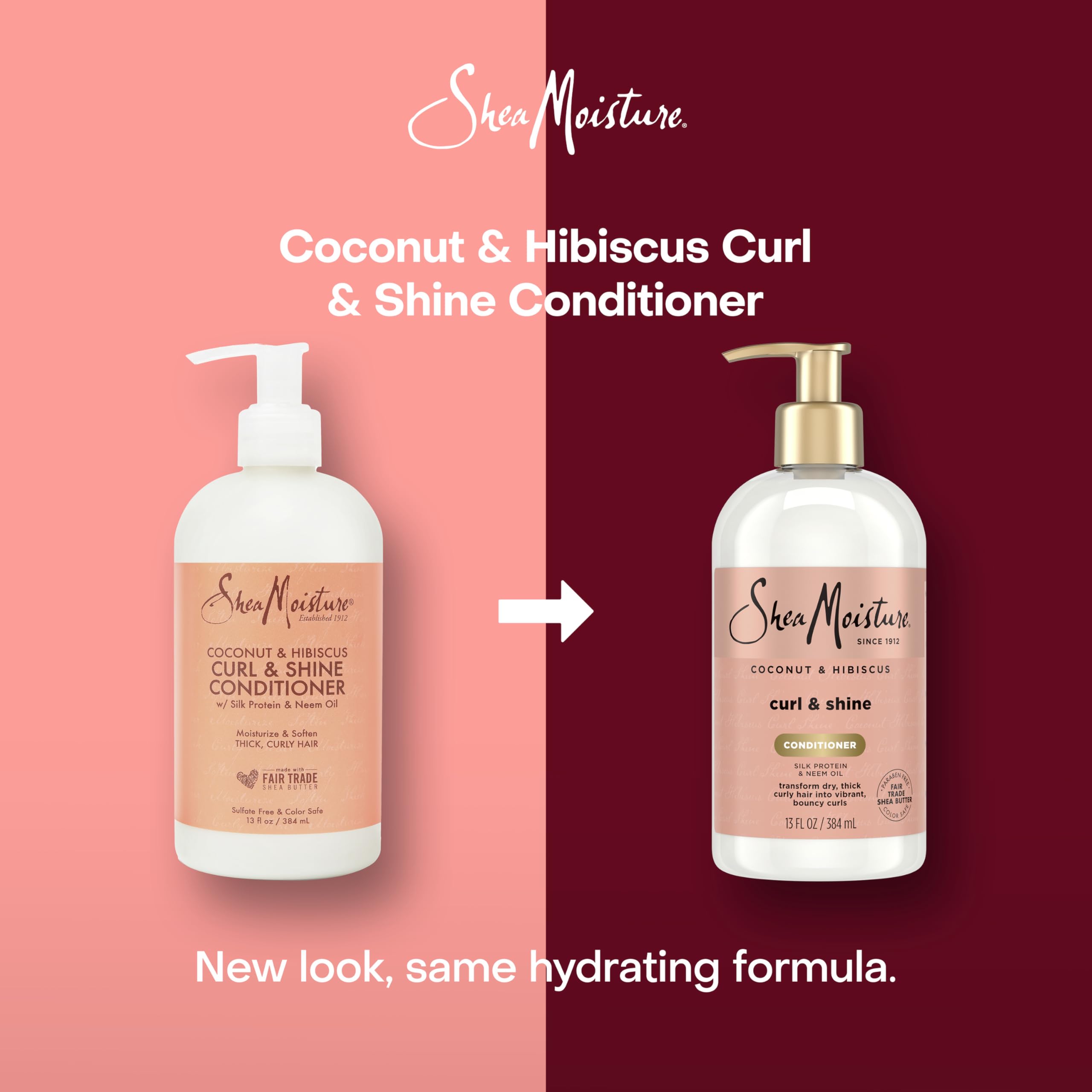 Sheamoisture Curl Shine Conditioner Coconut Hibiscus 13 Fl Oz - Thumbnail 3