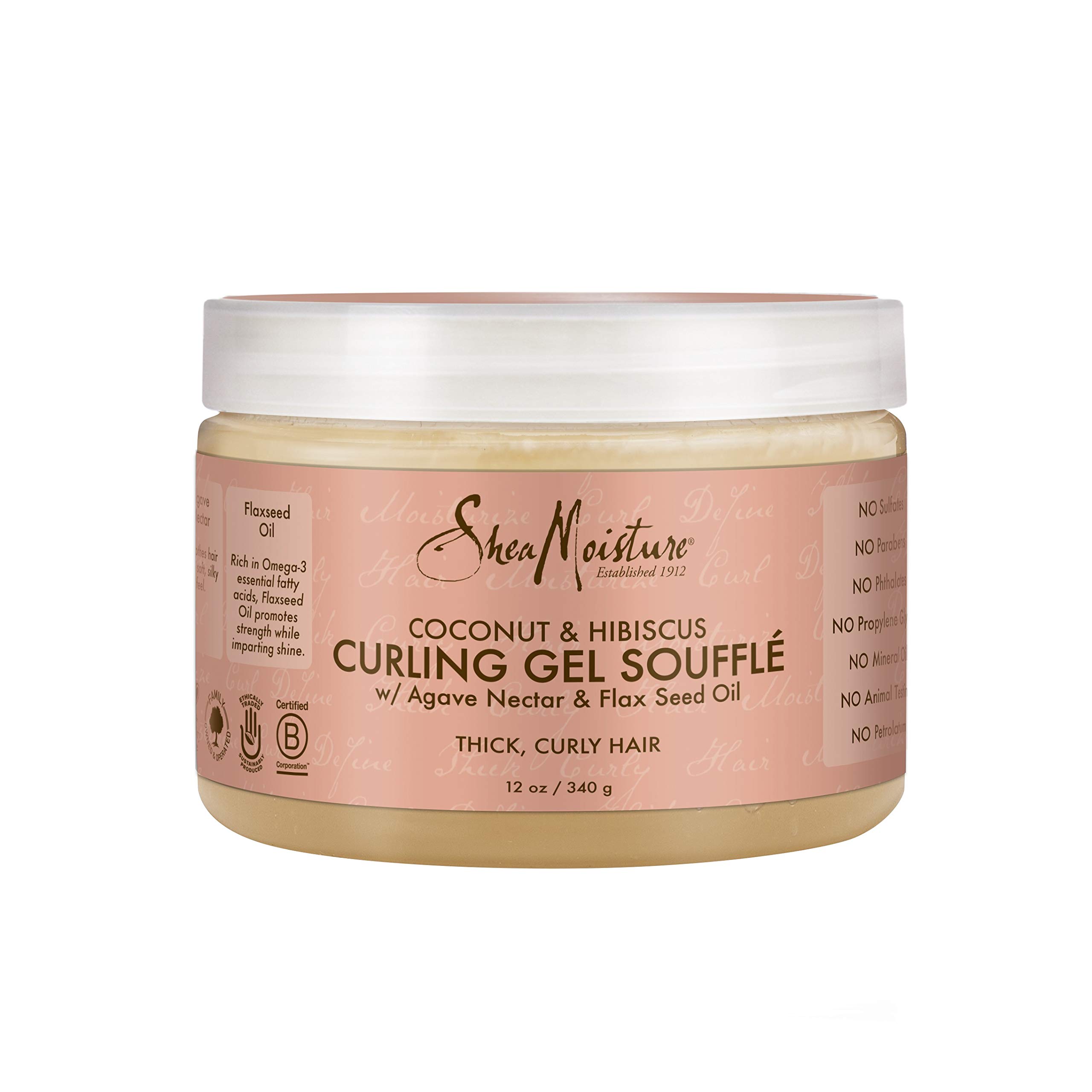 Shea Moisture Coconut Hibiscus Curling Gel Souffle 12 oz