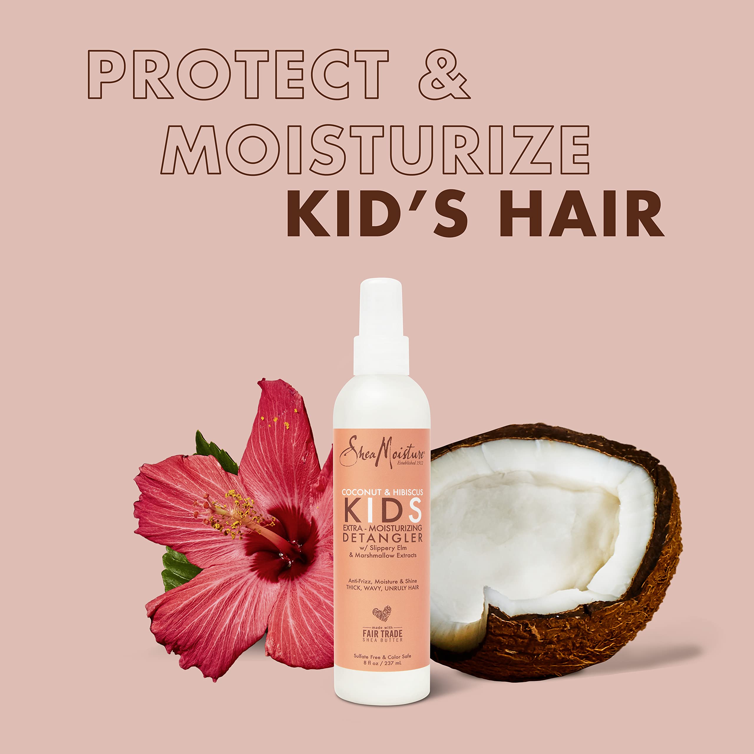 Sheamoisture Kids Extra Moisturizer Detangler Coconut Hibiscus Multi 8 Fl Oz - Thumbnail 2