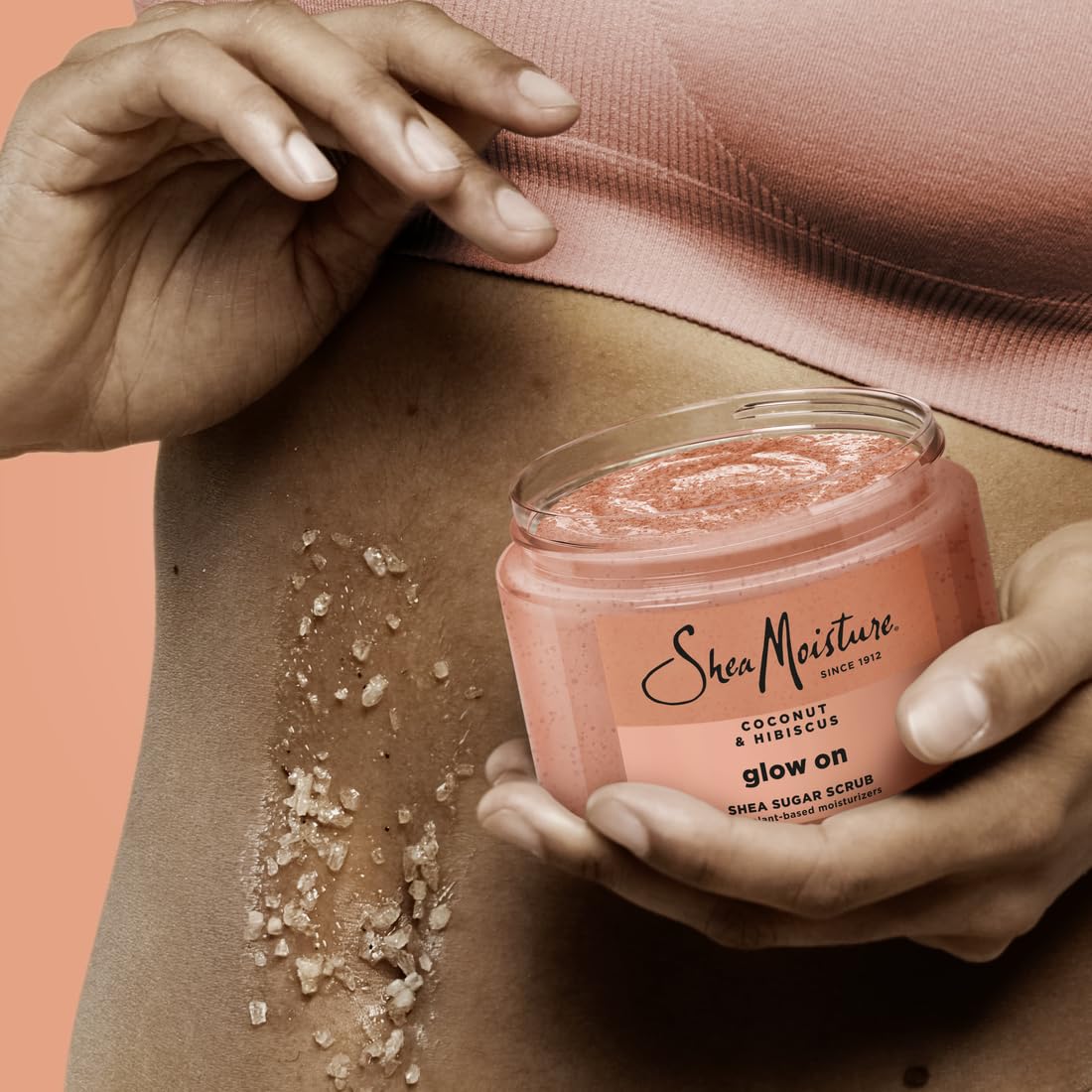 Sheamoisture Shea Sugar Body Scrub for Glowing Radiance Coconut Hibiscus - Thumbnail 3