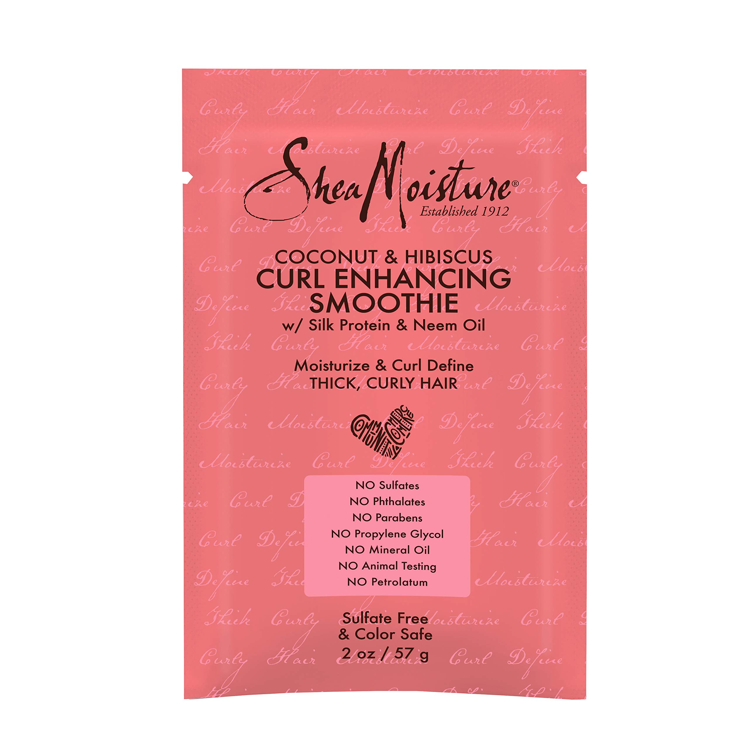 Sheamoisture Coconut and Hibiscus Curl Enhancing Smoothie Packette 2 oz