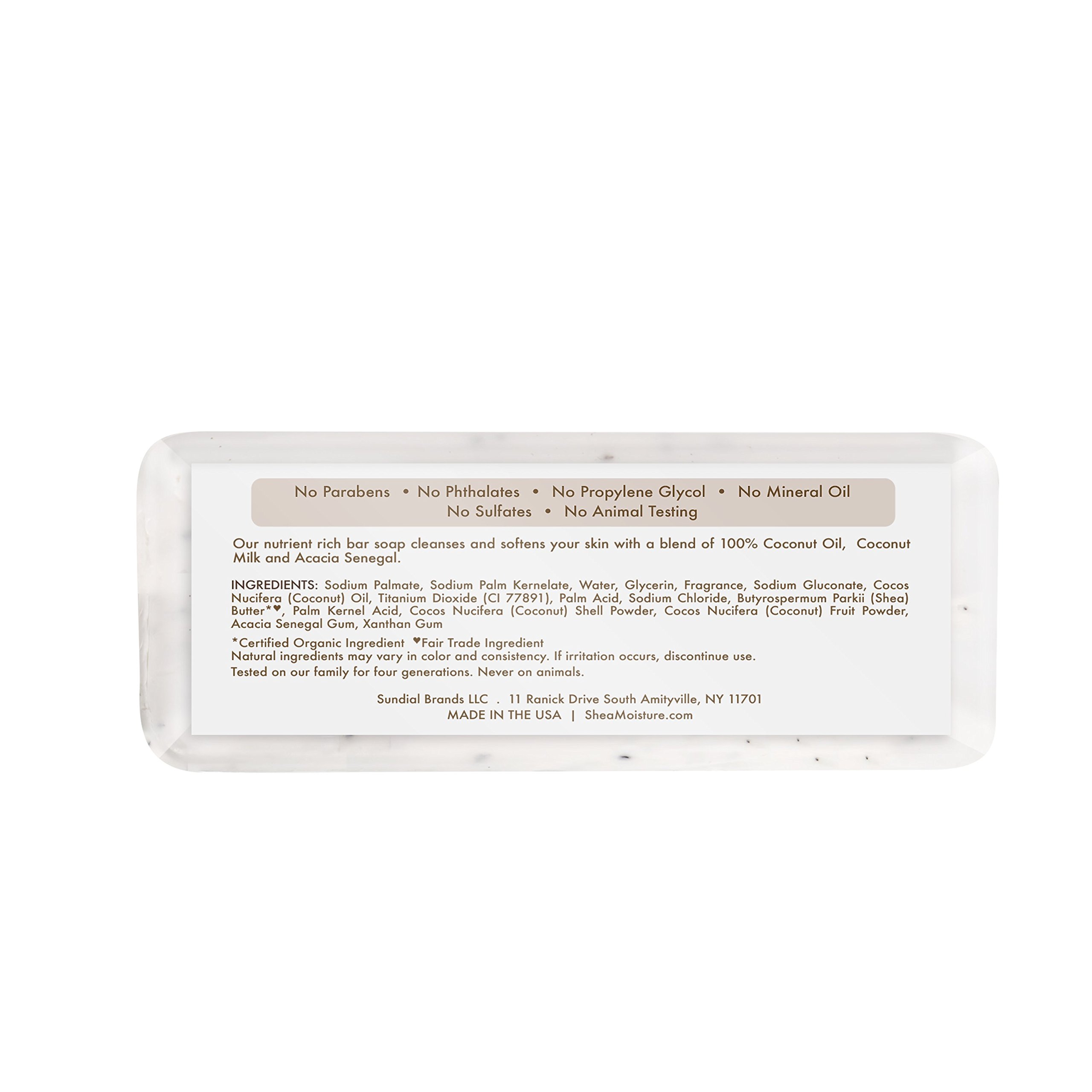 Sheamoisture Shea Butter Hydrating Bar Soap 100% Virgin Coconut Oil All Skin - Thumbnail 3