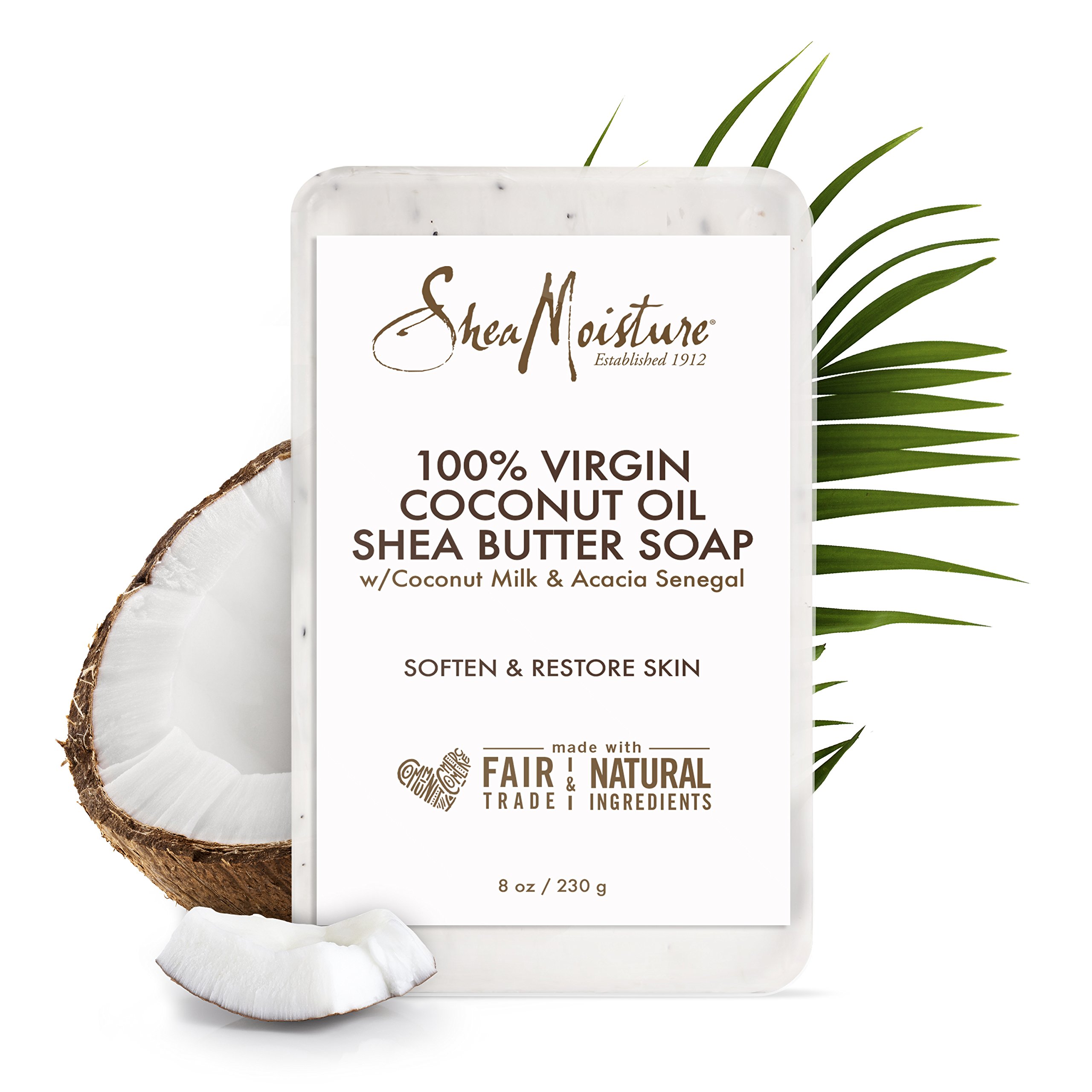 Sheamoisture Shea Butter Hydrating Bar Soap 100% Virgin Coconut Oil All Skin