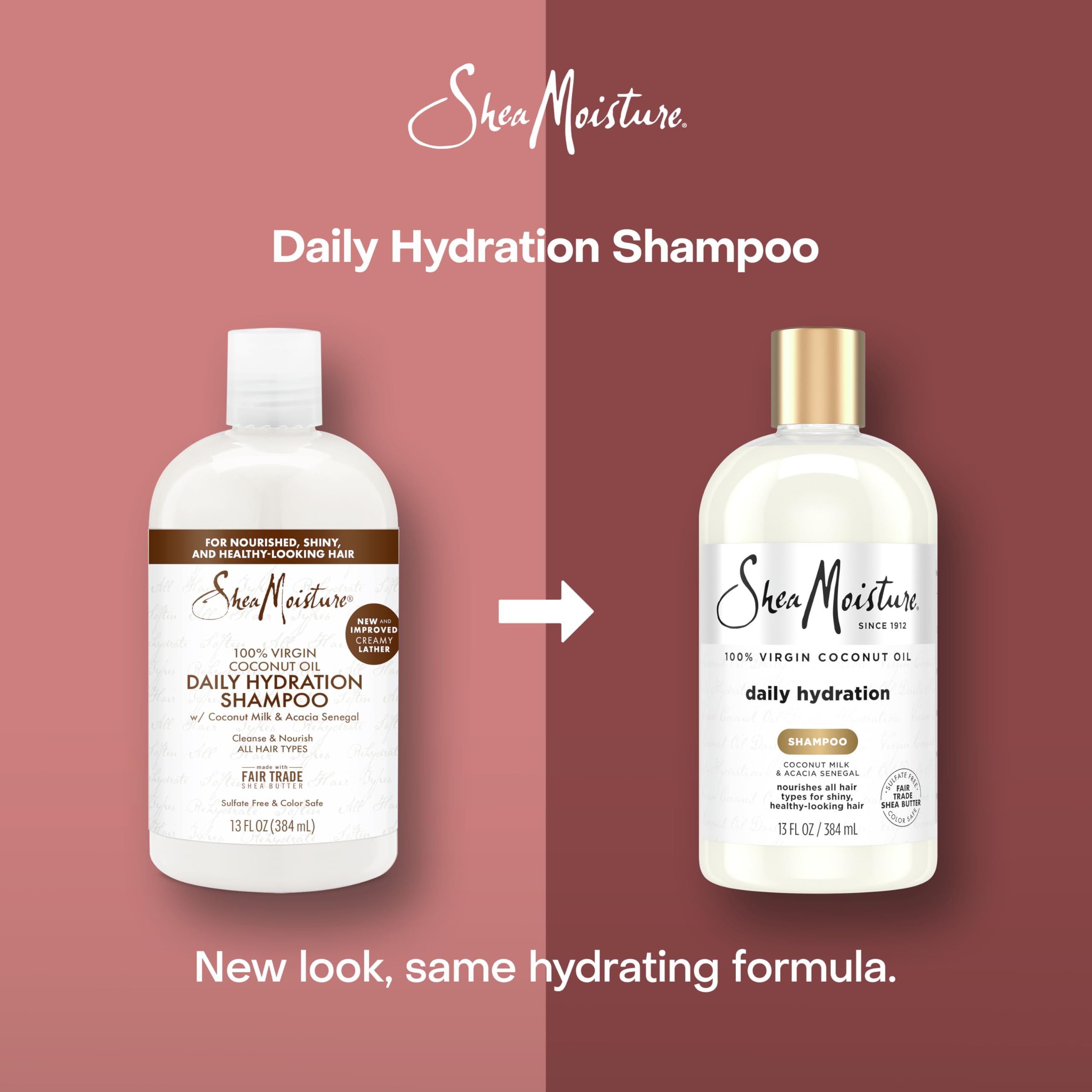 Sheamoisture Daily Hydration Shampoo 100% Virgin Coconut Oil 13 oz - Thumbnail 3