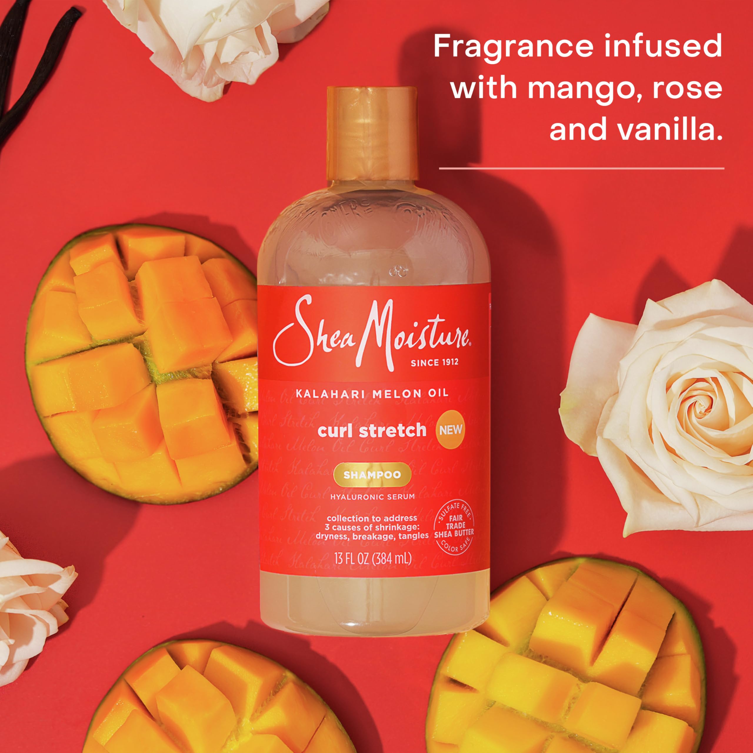 Sheamoisture Curl Stretch Shampoo Curl Enhancing Kalahari Melon Oil Infused - Thumbnail 3