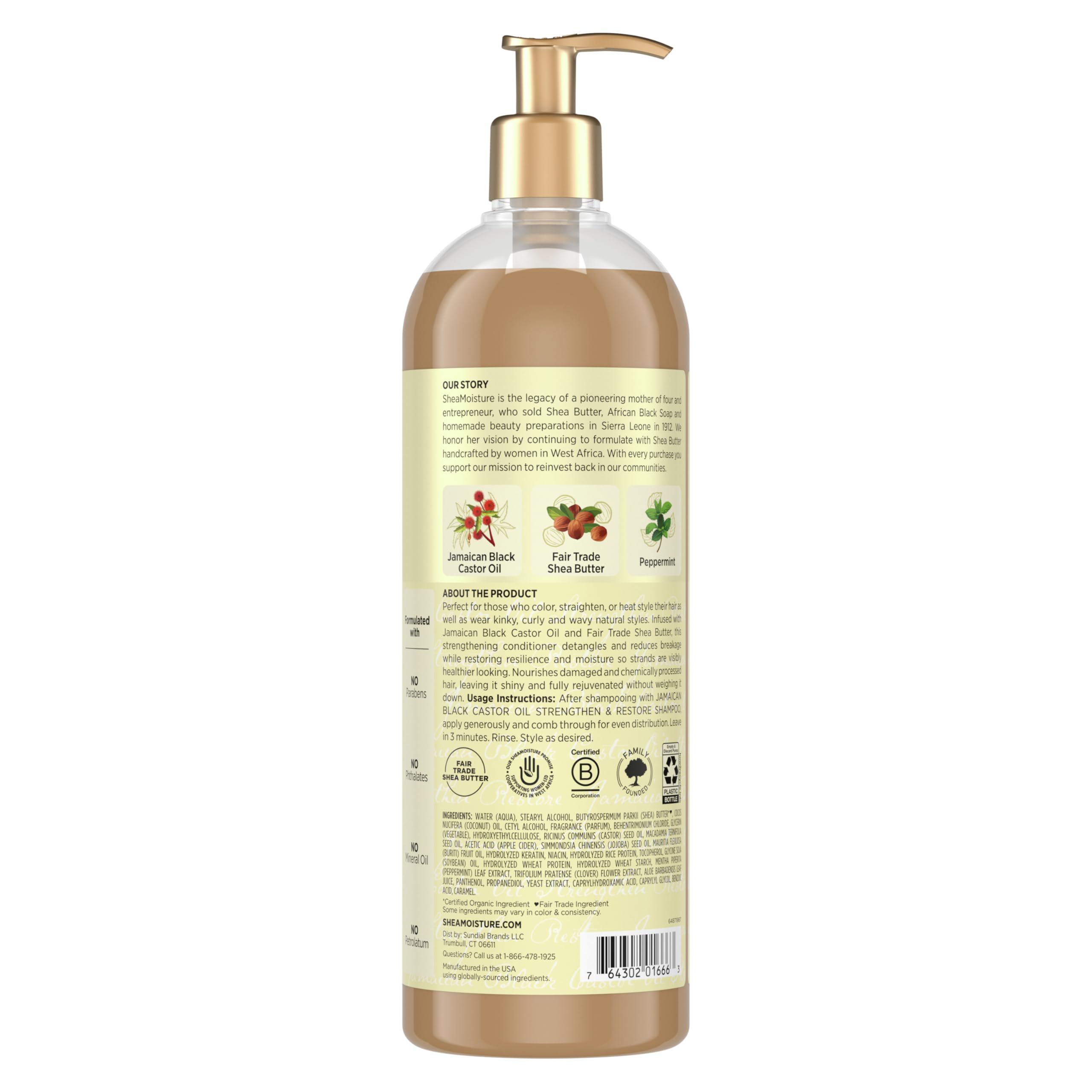 Sheamoisture Conditioner 100% Pure Jamaican Black Castor Oil 13 oz - Thumbnail 2