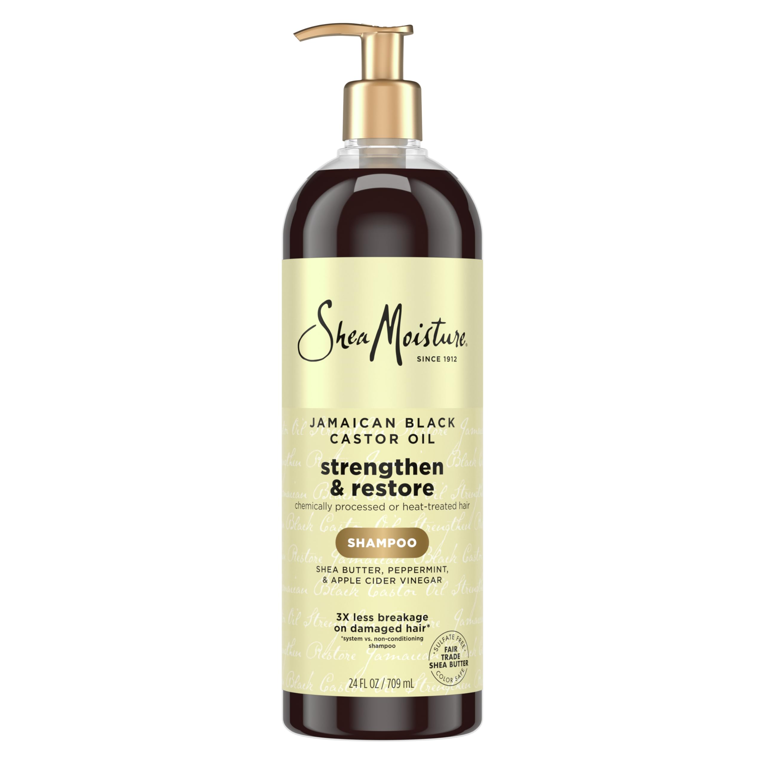 Sheamoisture Strengthen and Restore Shampoo 100% Pure Jamaican Black Castor Oil