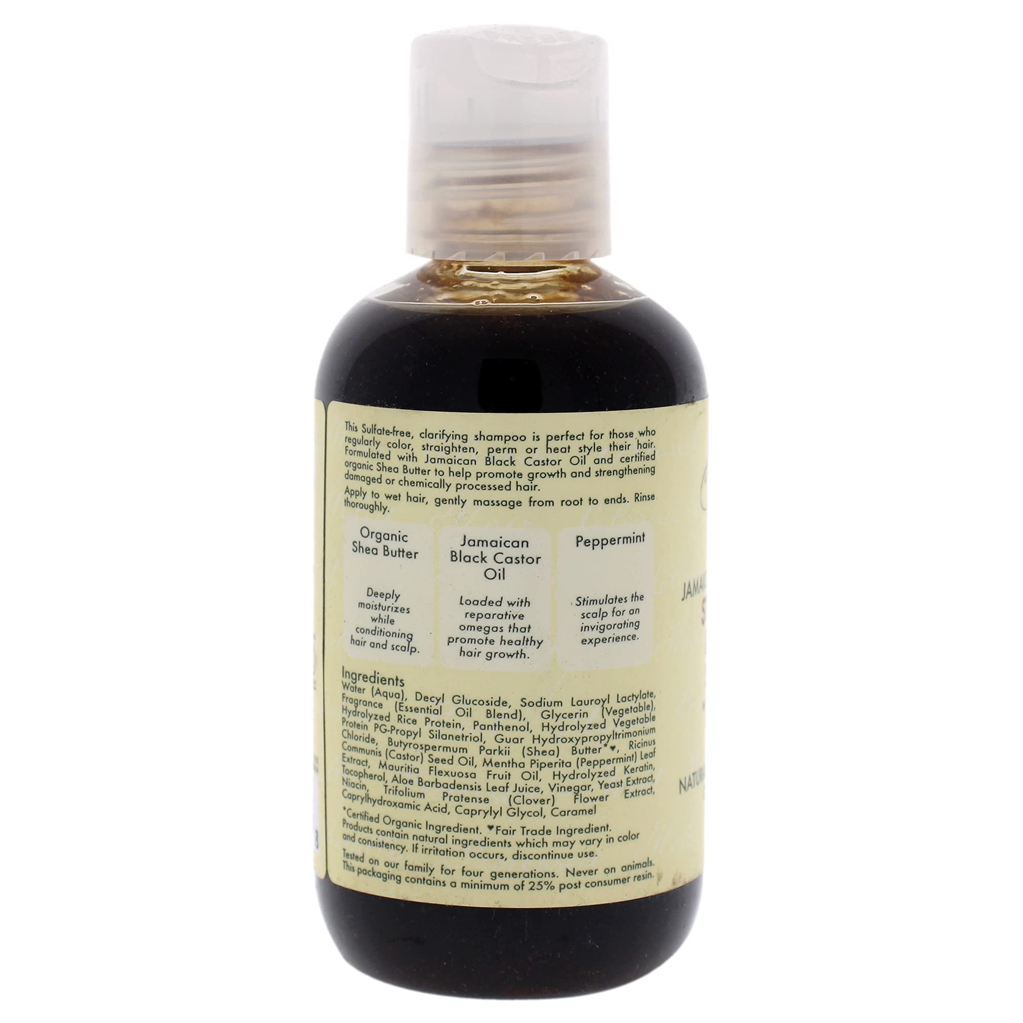 Shea Moisture Jamaican Black Caster Oil Shampoo By for Unisex Shampoo Unisex - Thumbnail 2