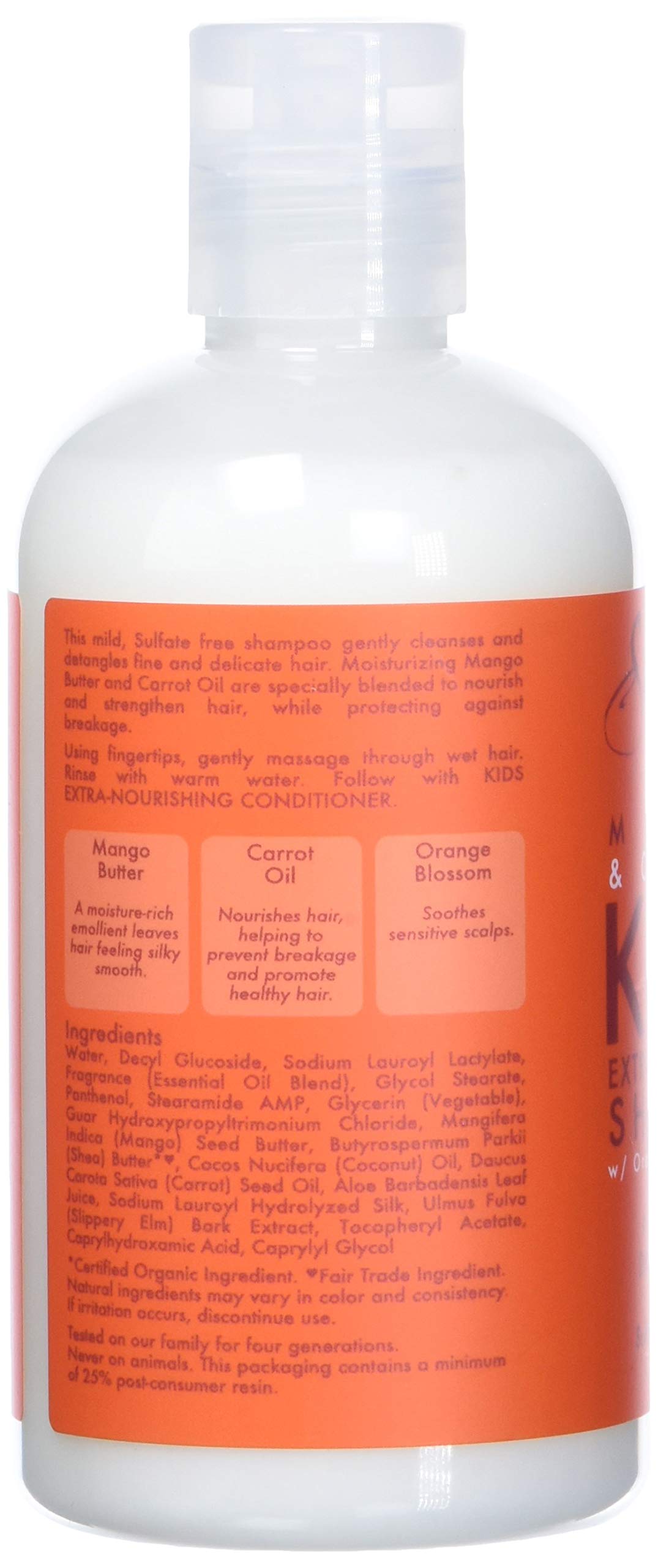 Shea Moisture Sheamoisture Mango Carrot Kids Extra Nourishing Shampoo 237 ml - Thumbnail 2