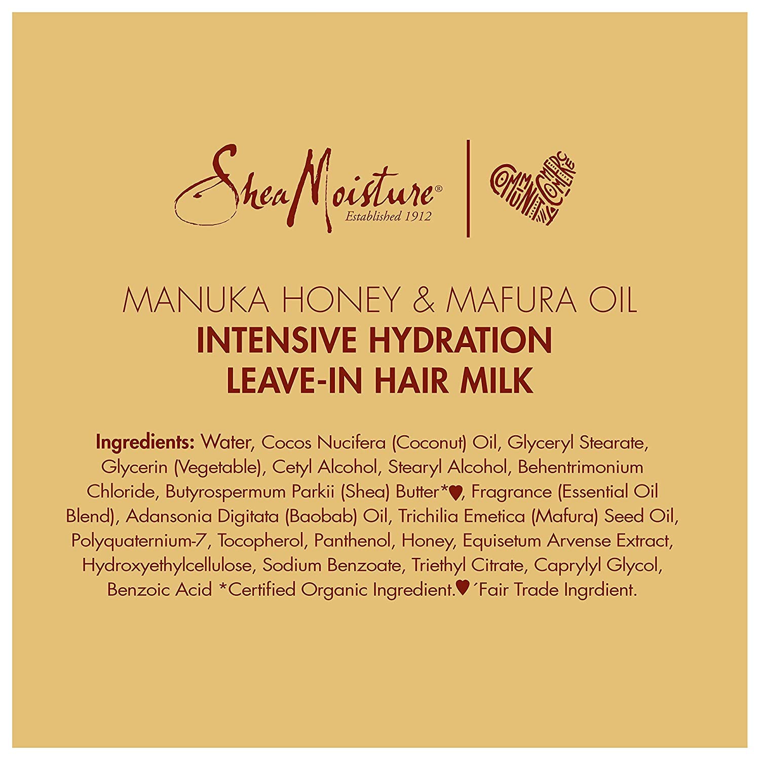 Shea Moisture Manuka Honey and Mafura Oil Intensive Hydration Leave In Milk for - Thumbnail 2