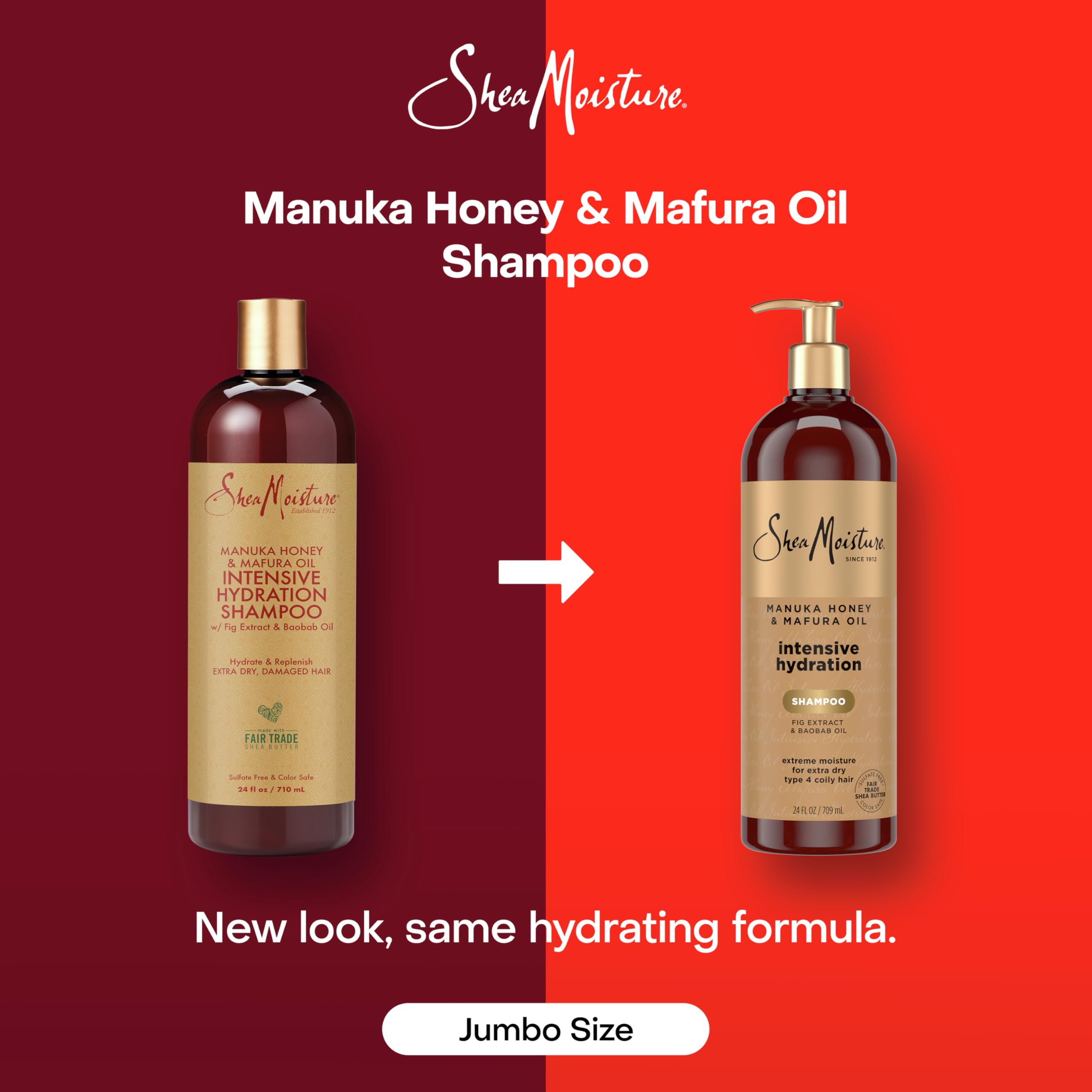 Sheamoisture Intensive Hydration Shampoo Manuka Honey and Mafura Oil 13 Fl Oz - Thumbnail 3