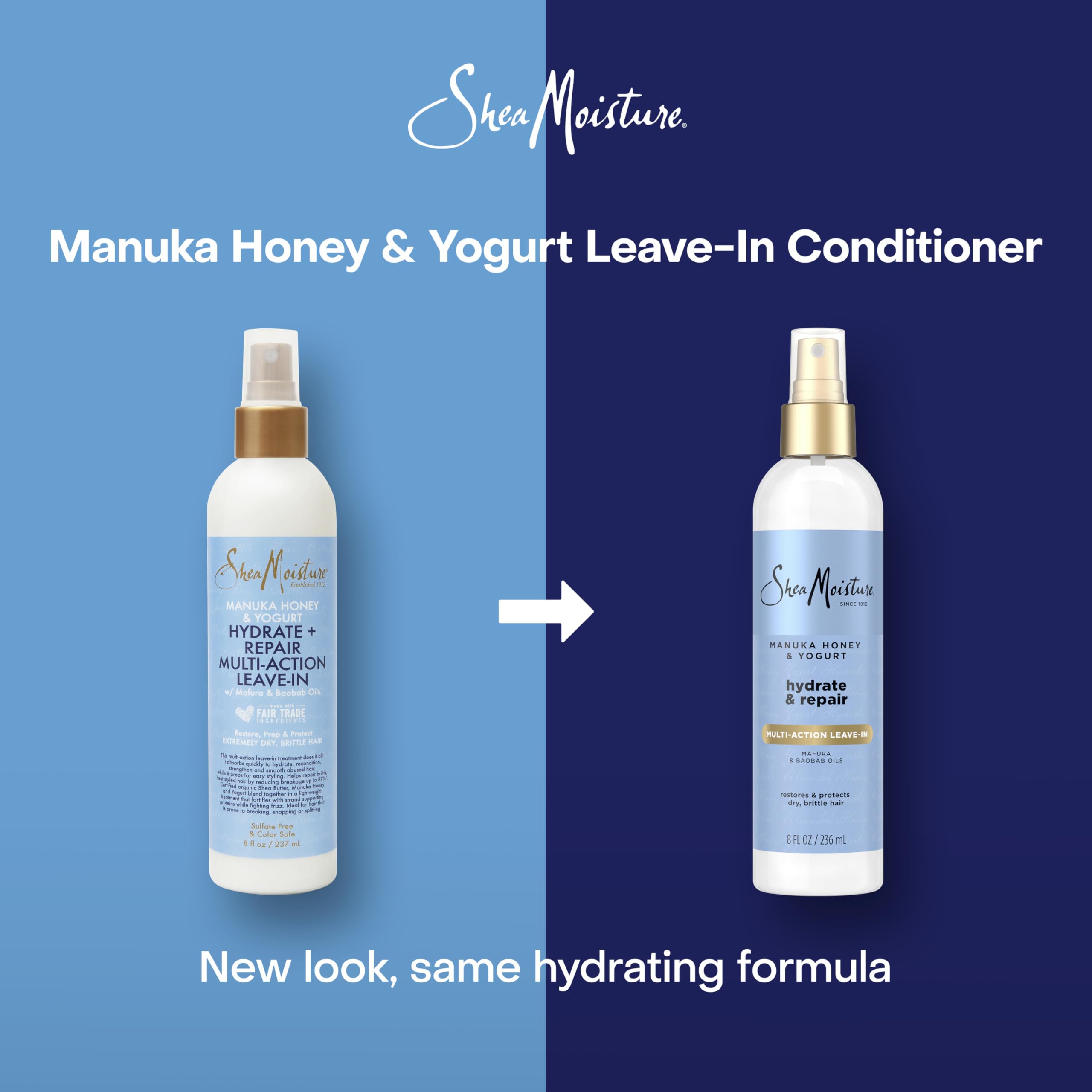 Sheamoisture Multi Action Leave In Conditioner Manuka Honey and Yogurt 8 oz - Thumbnail 3