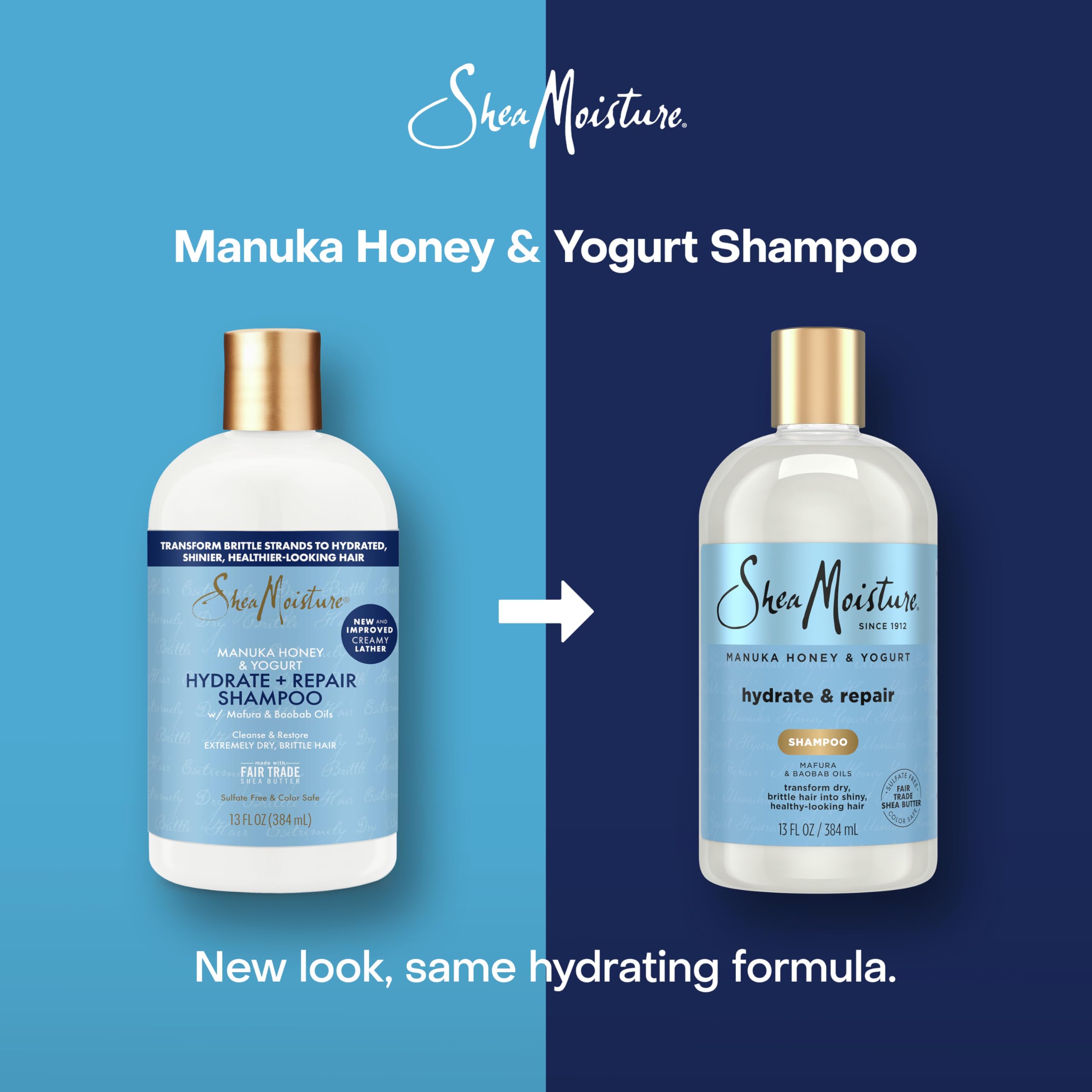 Shea Moisture Shampoo Hydrate and Repair for Damaged Hair With Manuka Honey and - Thumbnail 3