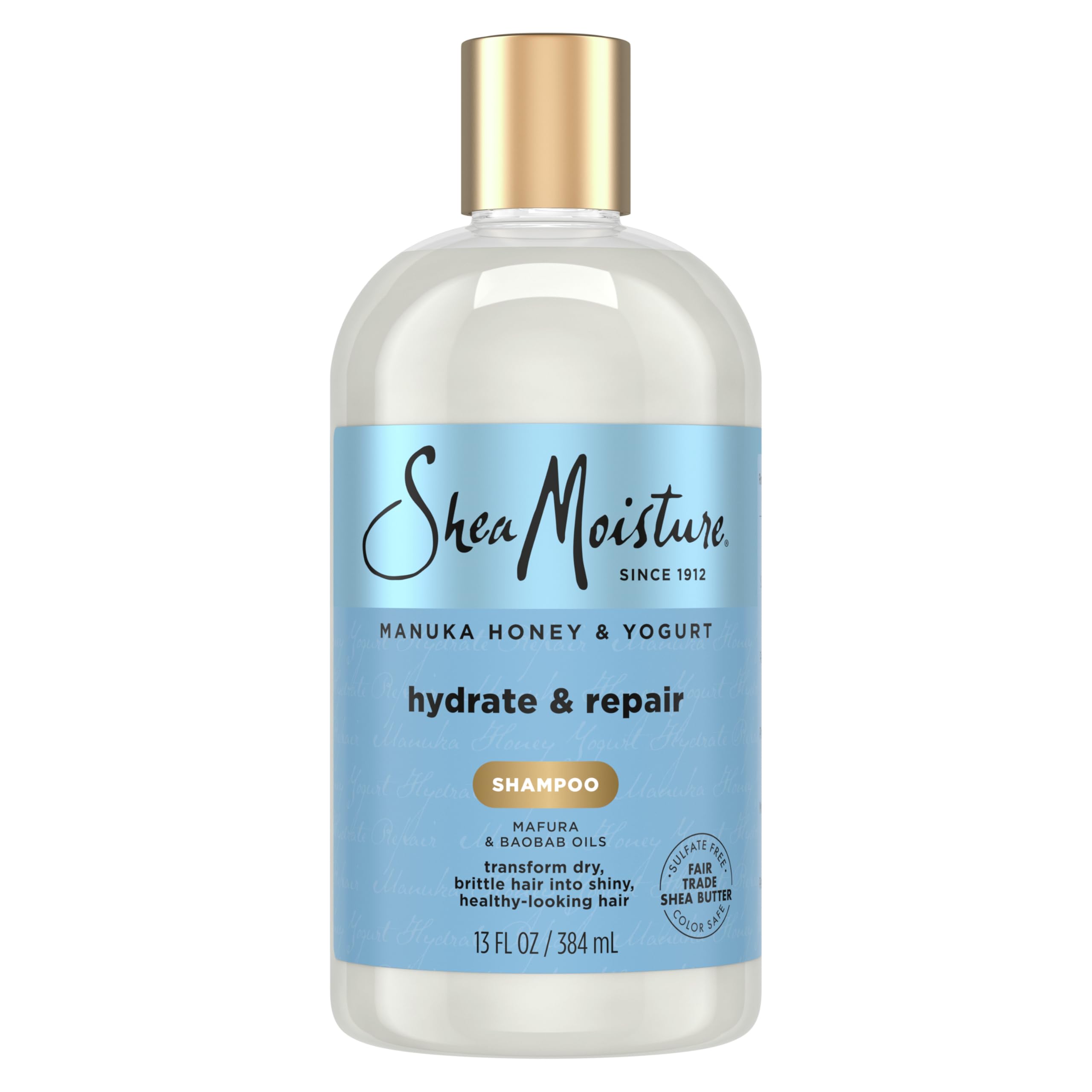 Shea Moisture Shampoo Hydrate and Repair for Damaged Hair With Manuka Honey and