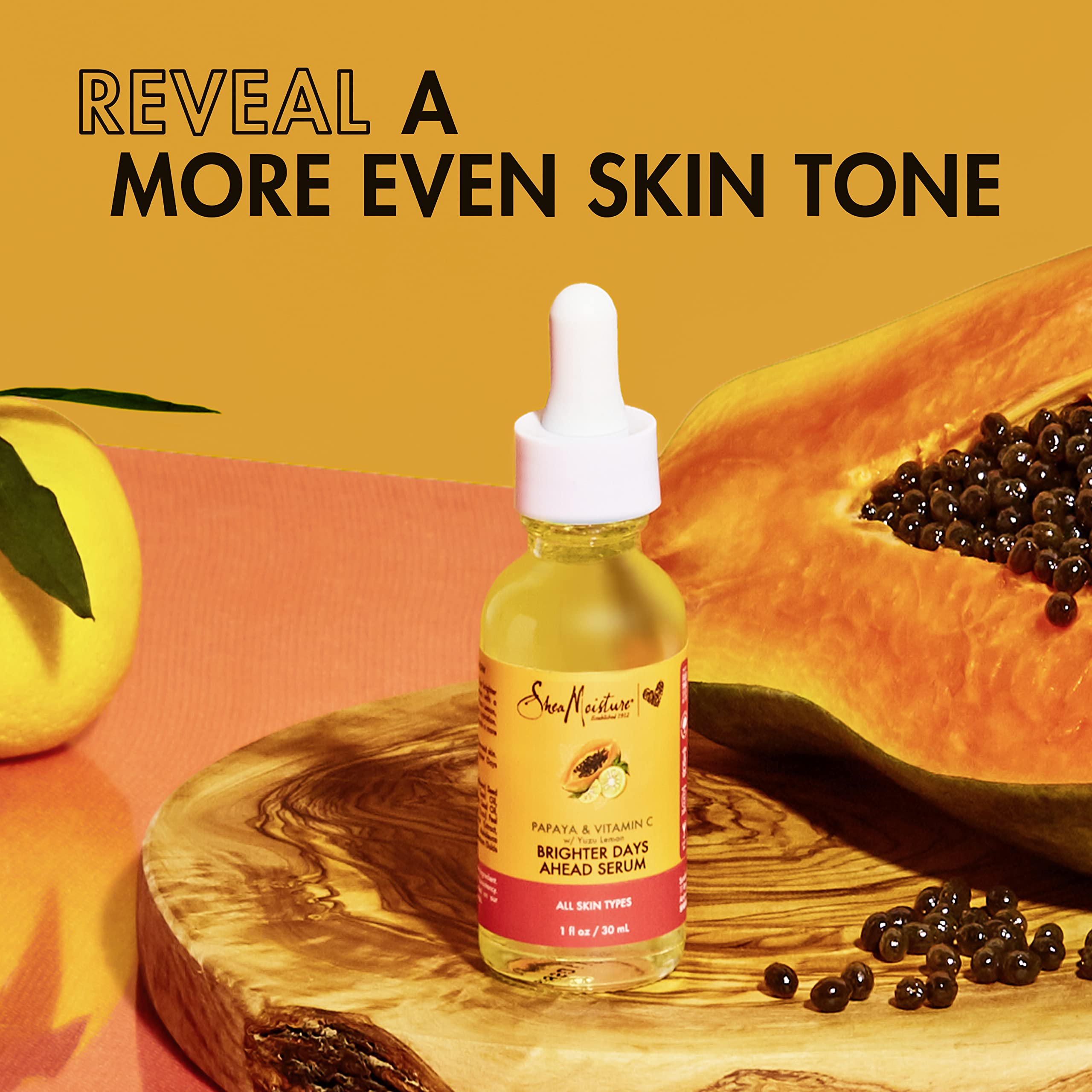Sheamoisture Serum Papaya and Vitamin C 1 oz - Thumbnail 2