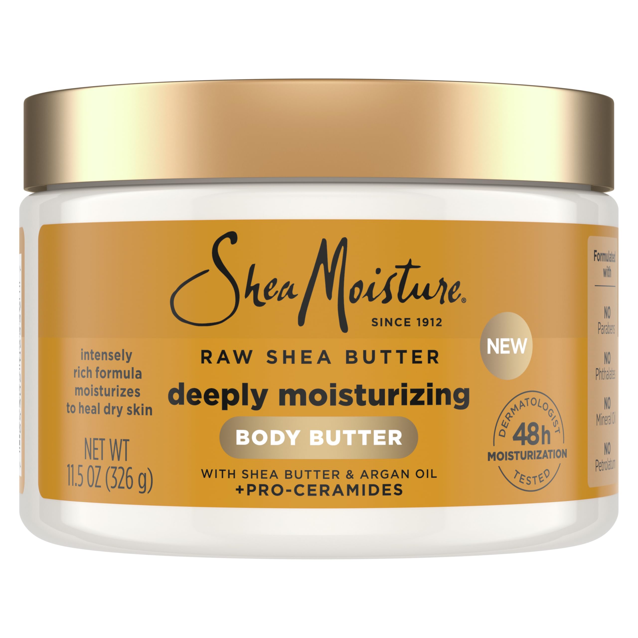 Sheamoisture Deeply Moisturizing Body Butter With Raw Shea Butter Argan Oil and