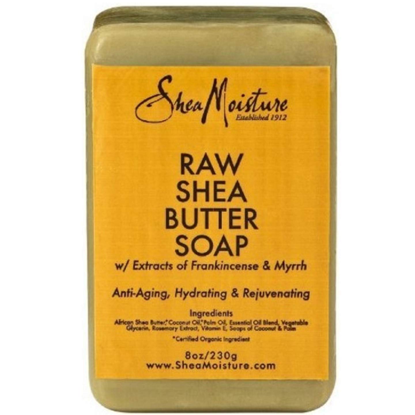 Sheamoisture Bar Soap for Body and Face for Dry Skin With Raw Shea Butter