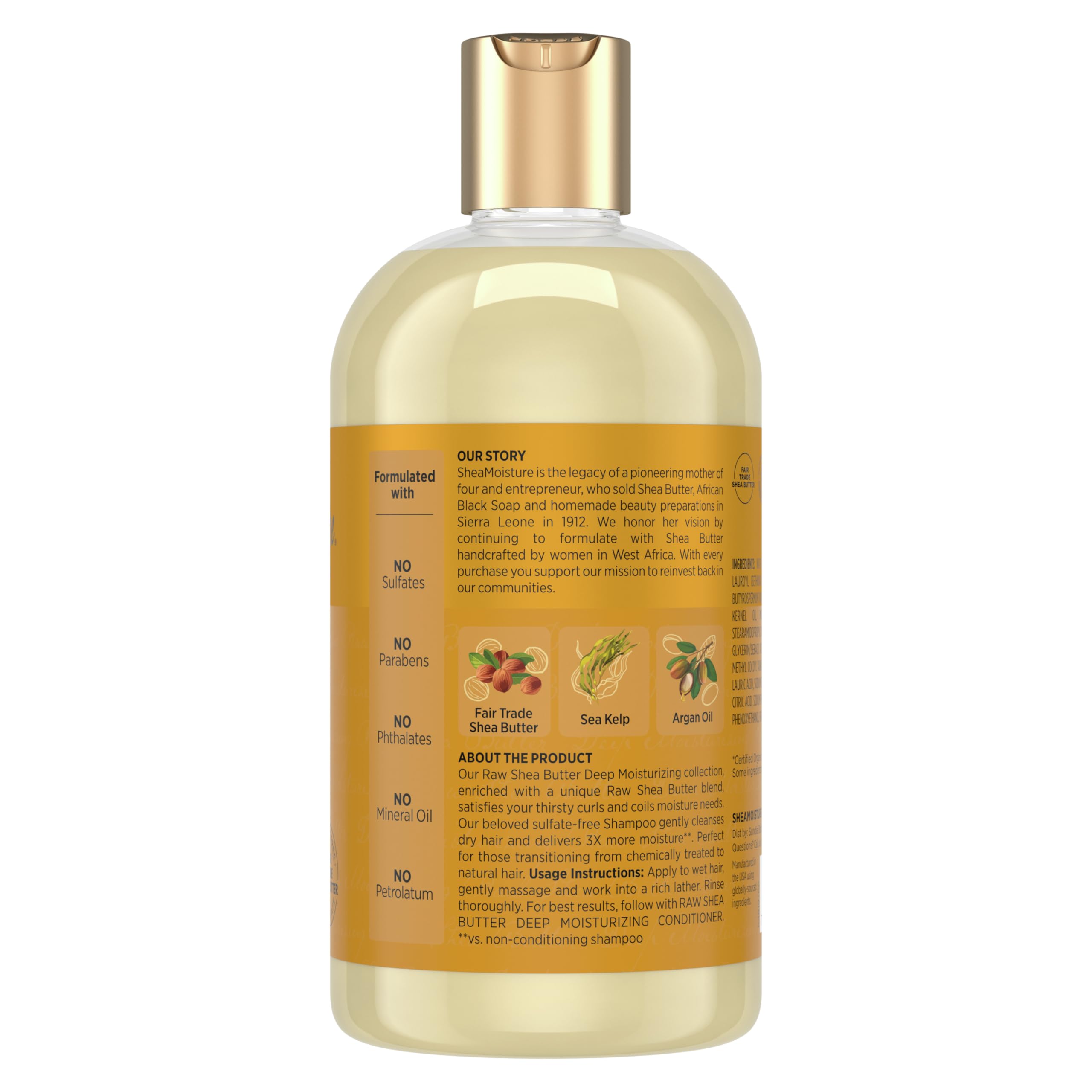 Sheamoisture Raw Shea Butter Deep Moisturizing Shampoo Raw Shea Butter for Dry - Thumbnail 2