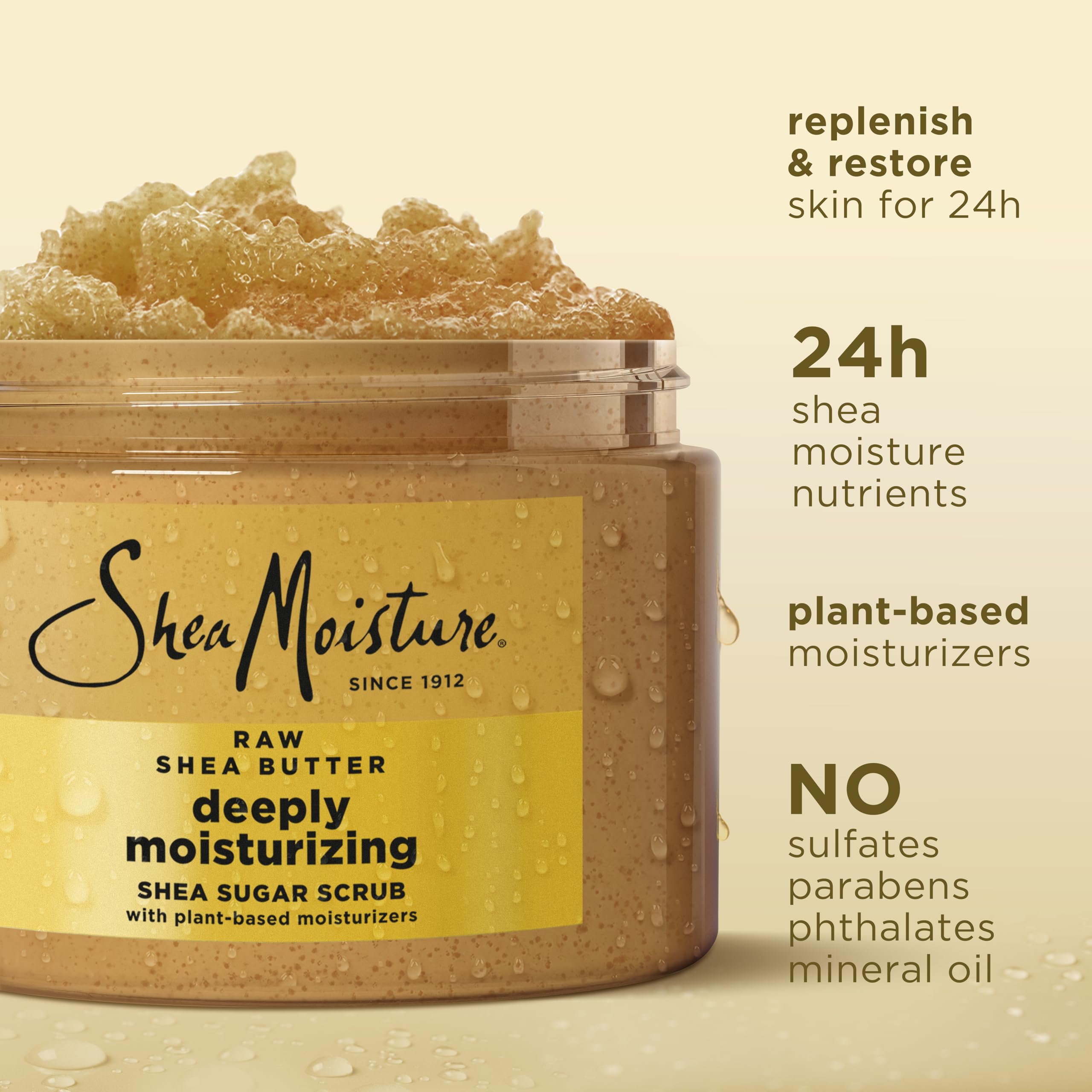 Sheamoisture Shea Sugar Body Scrub for Moisturize and Restore Dry Skin Raw Shea - Thumbnail 3