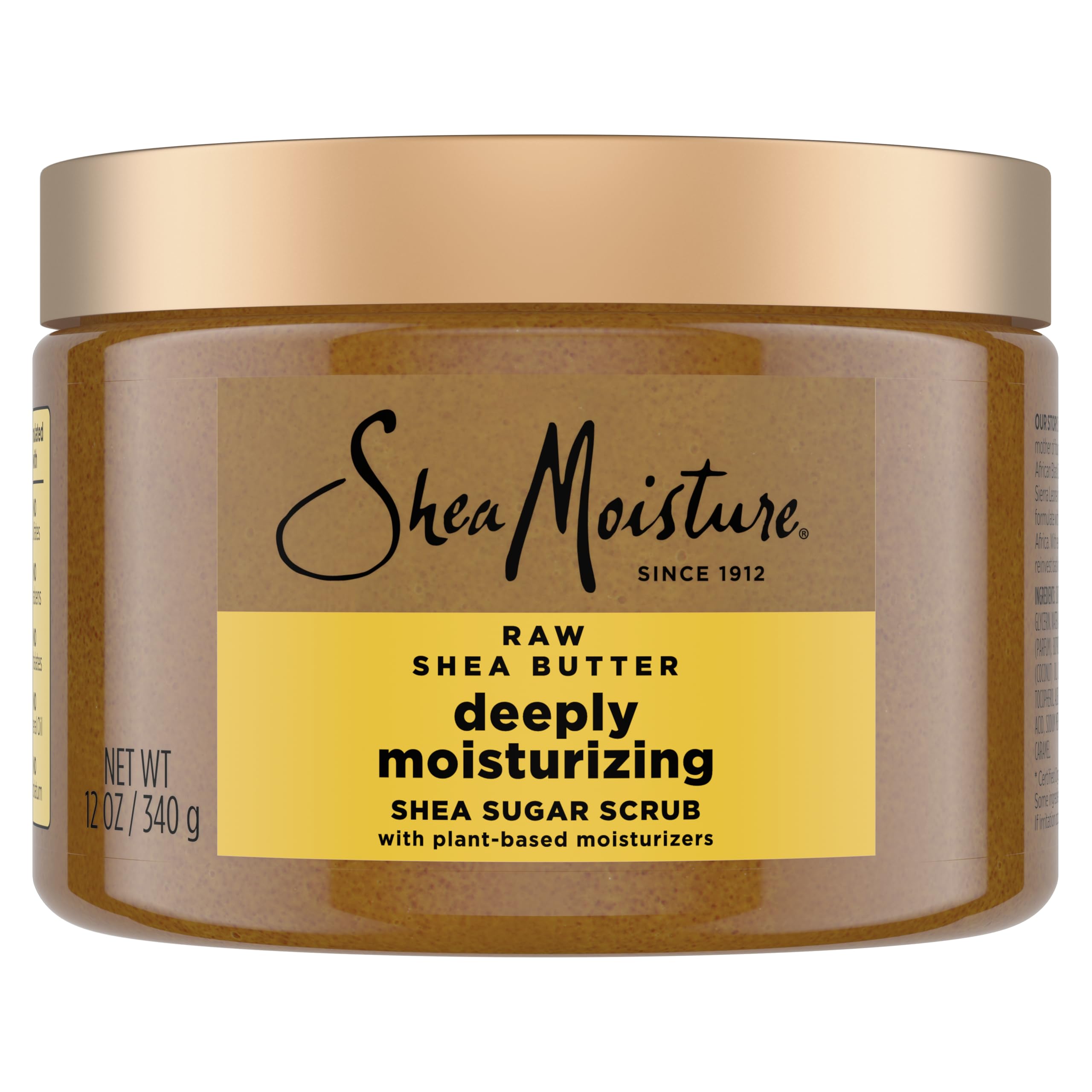 Sheamoisture Shea Sugar Body Scrub for Moisturize and Restore Dry Skin Raw Shea