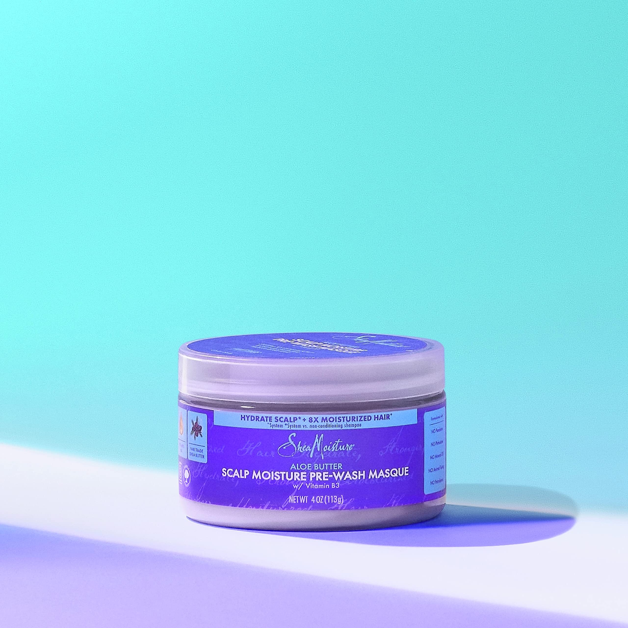 Sheamoisture Scalp Moisture Pre Wash Hair Mask With Vitamin B3 and Aloe Butter - Thumbnail 3