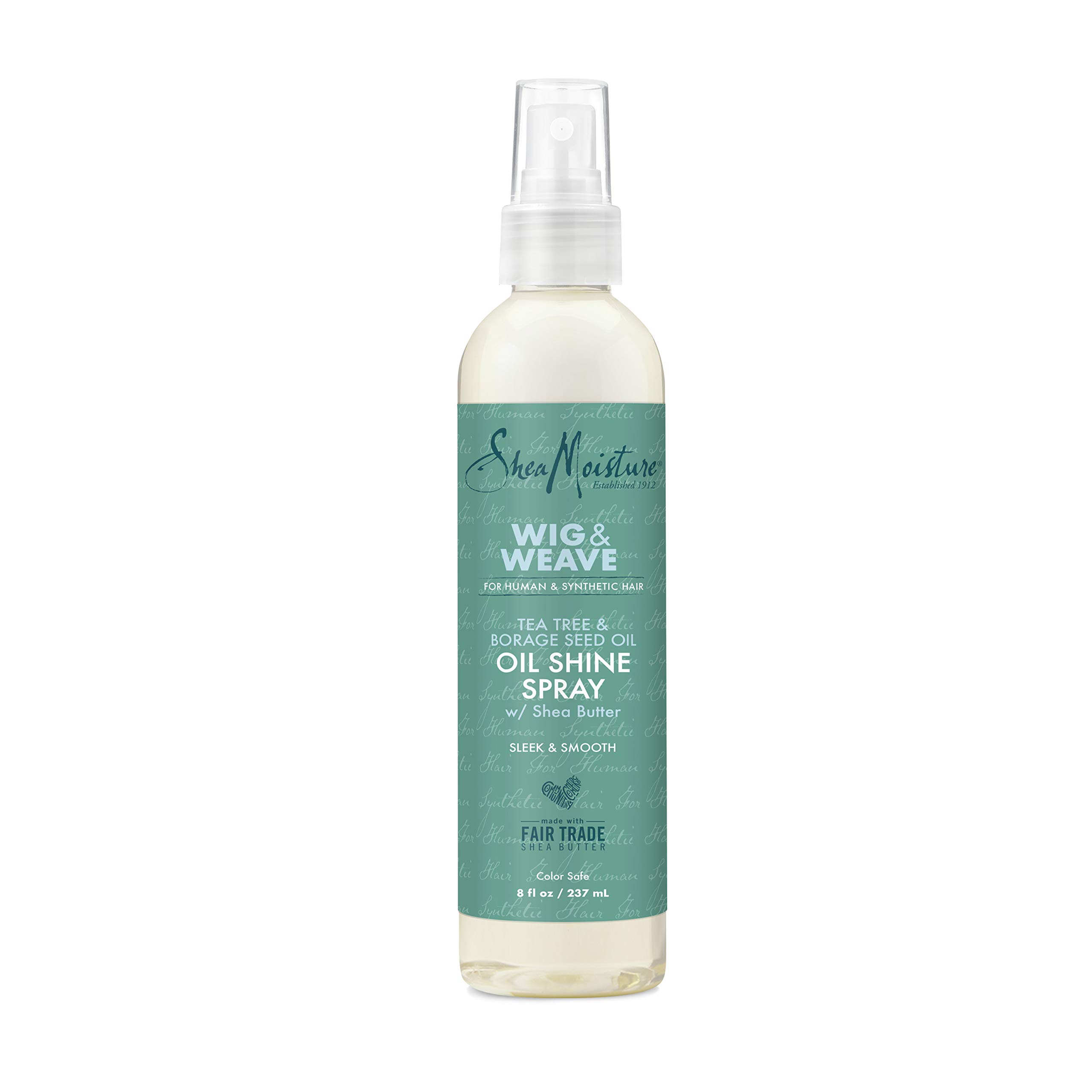 Sheamoisture Oil Shine Hair for Wig and Weave Tea Tree and Borage Seed Oil
