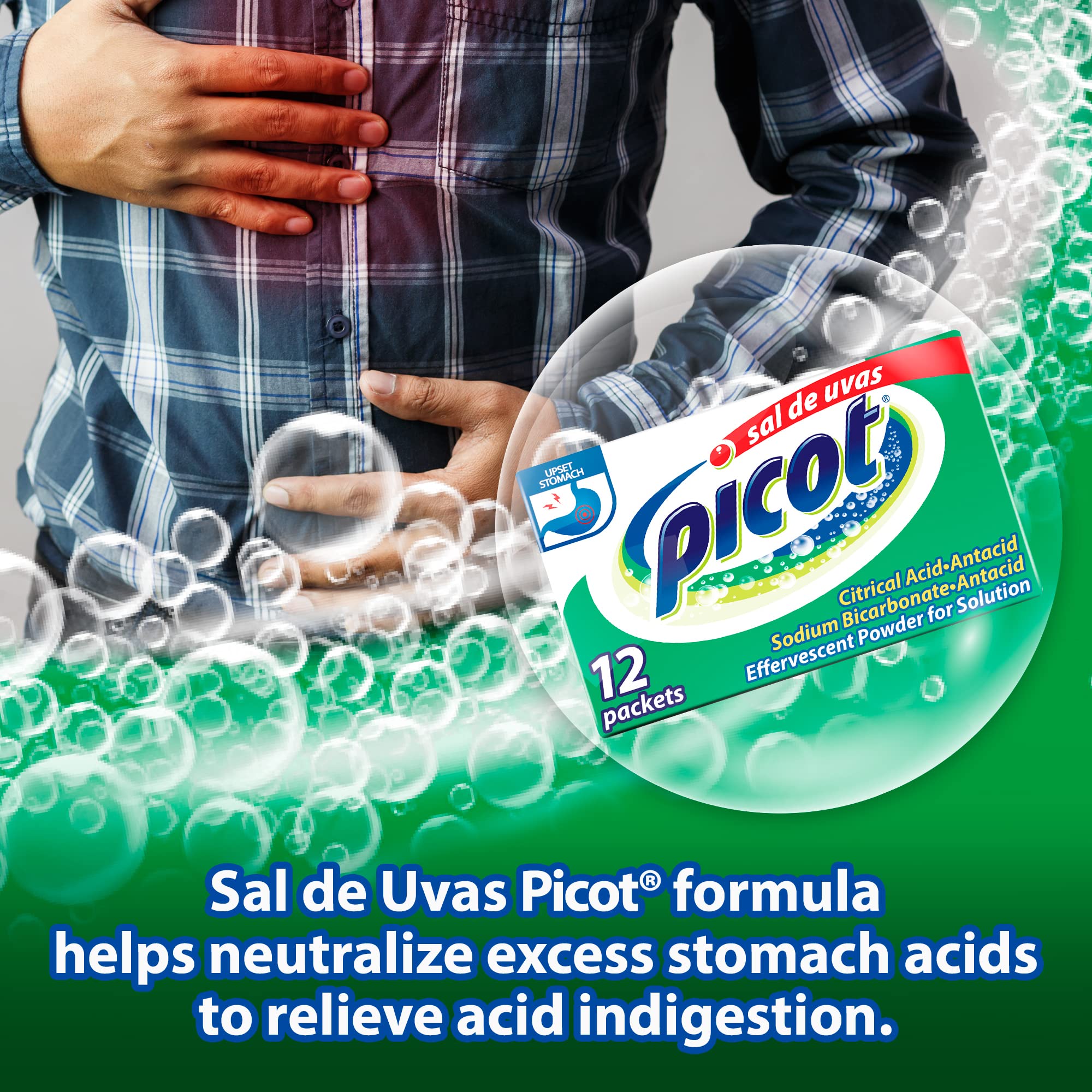 Sal de Uvas Picot An Effervescent Antacid Powder Solution for Heartburn - Thumbnail 3