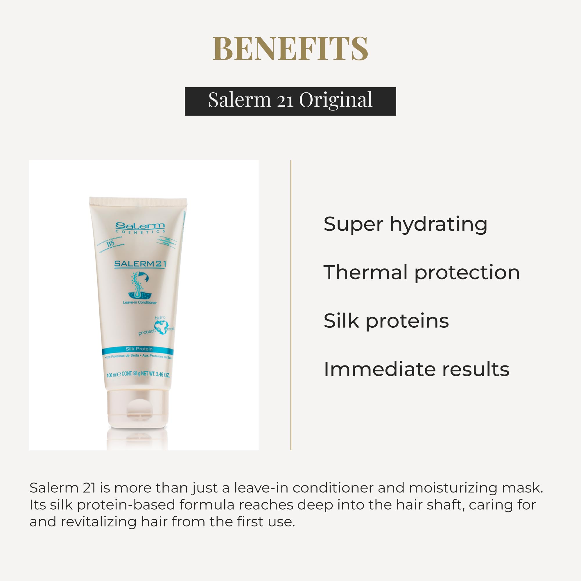 Salerm Instant Hair Conditioner 21 Silk Protein Leave In or Rinse Out - Thumbnail 3