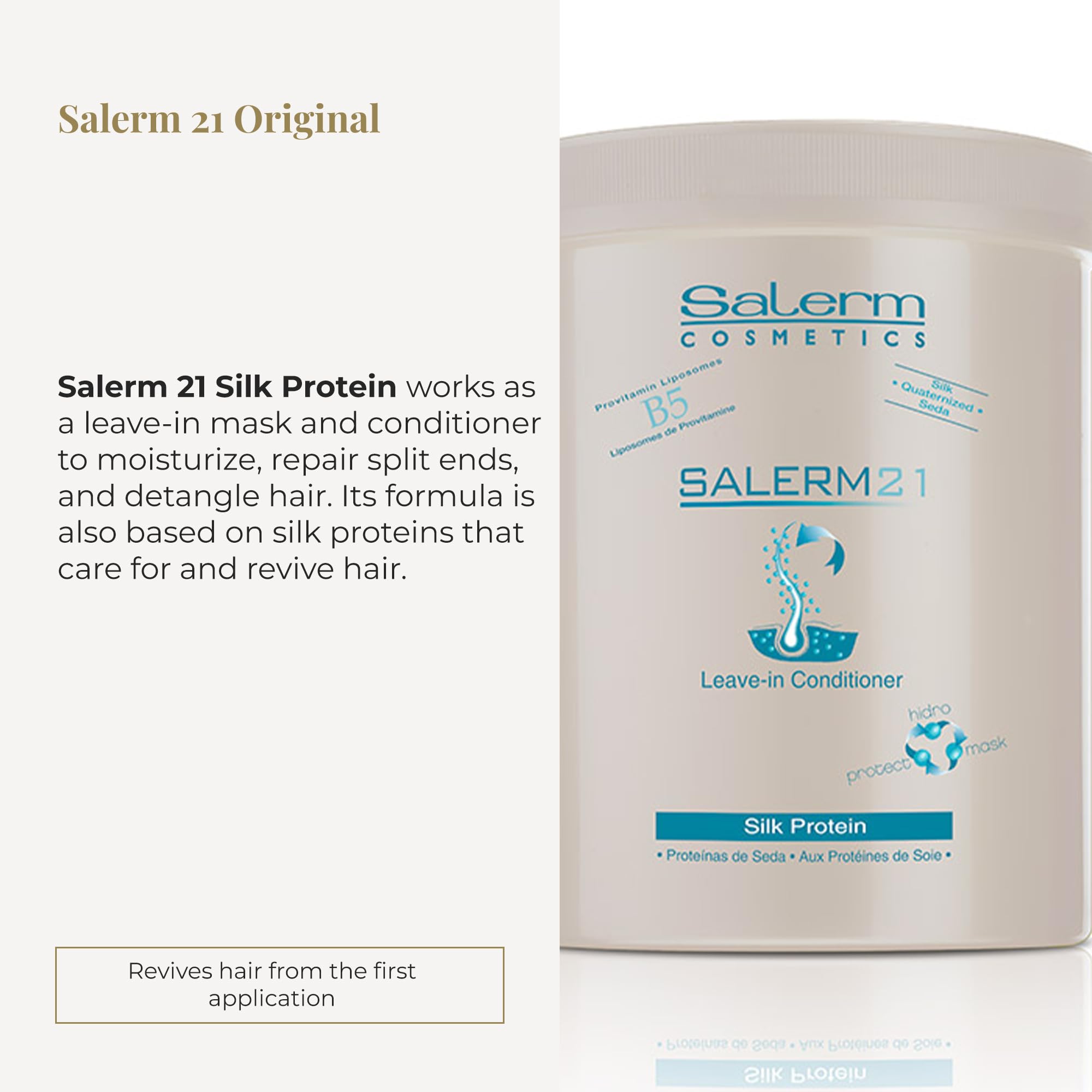 Salerm Instant Hair Conditioner 21 Silk Protein Leave In or Rinse Out - Thumbnail 2